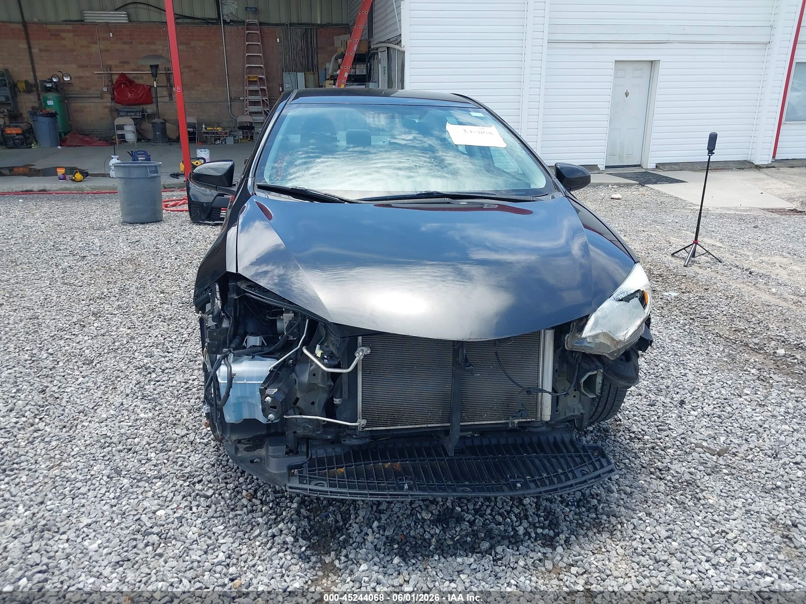 2014 Toyota Corolla L Black vin: 2T1BURHEXEC150485