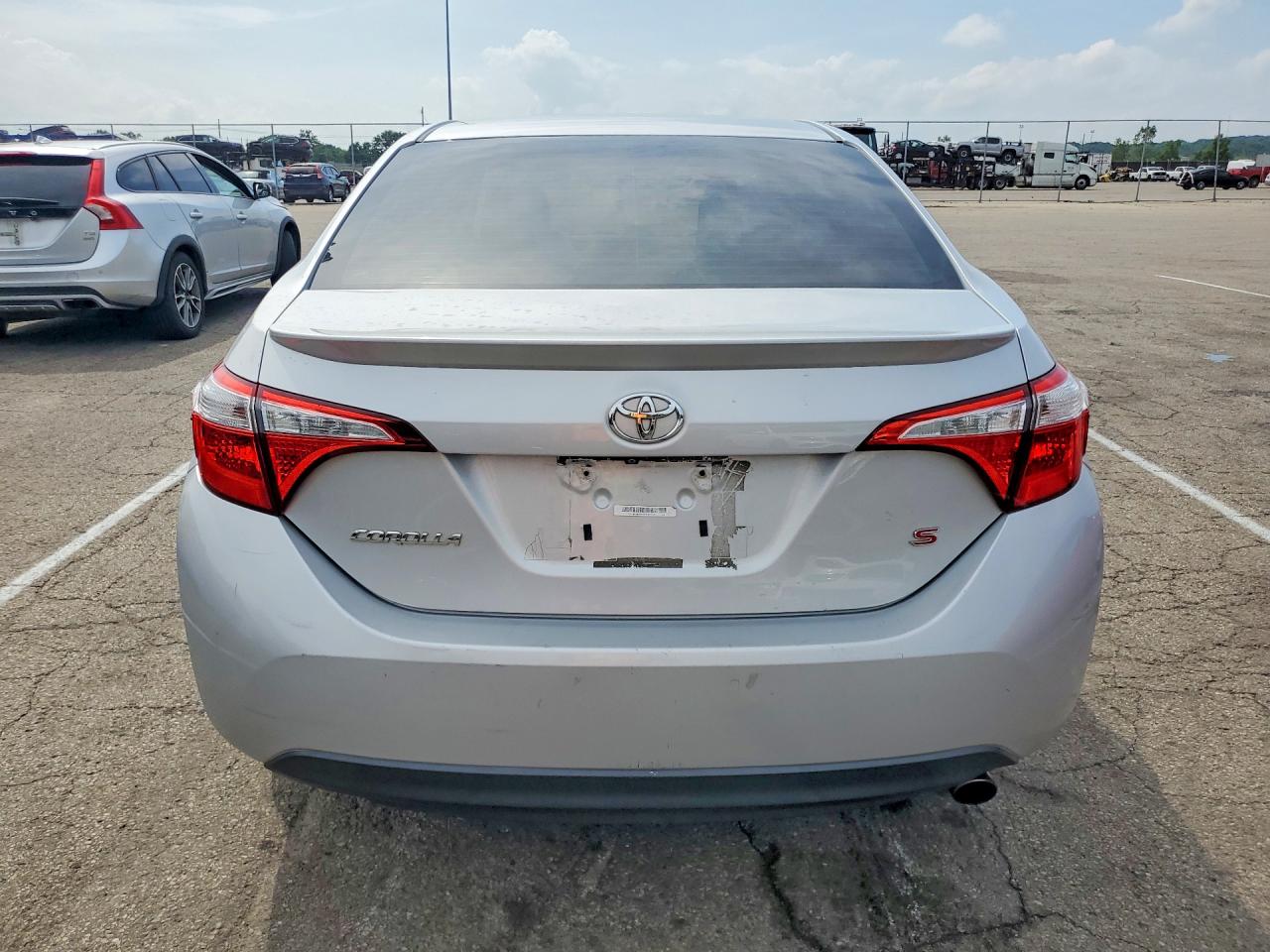 2014 Toyota Corolla S Silver vin: 2T1BURHEXEC156335