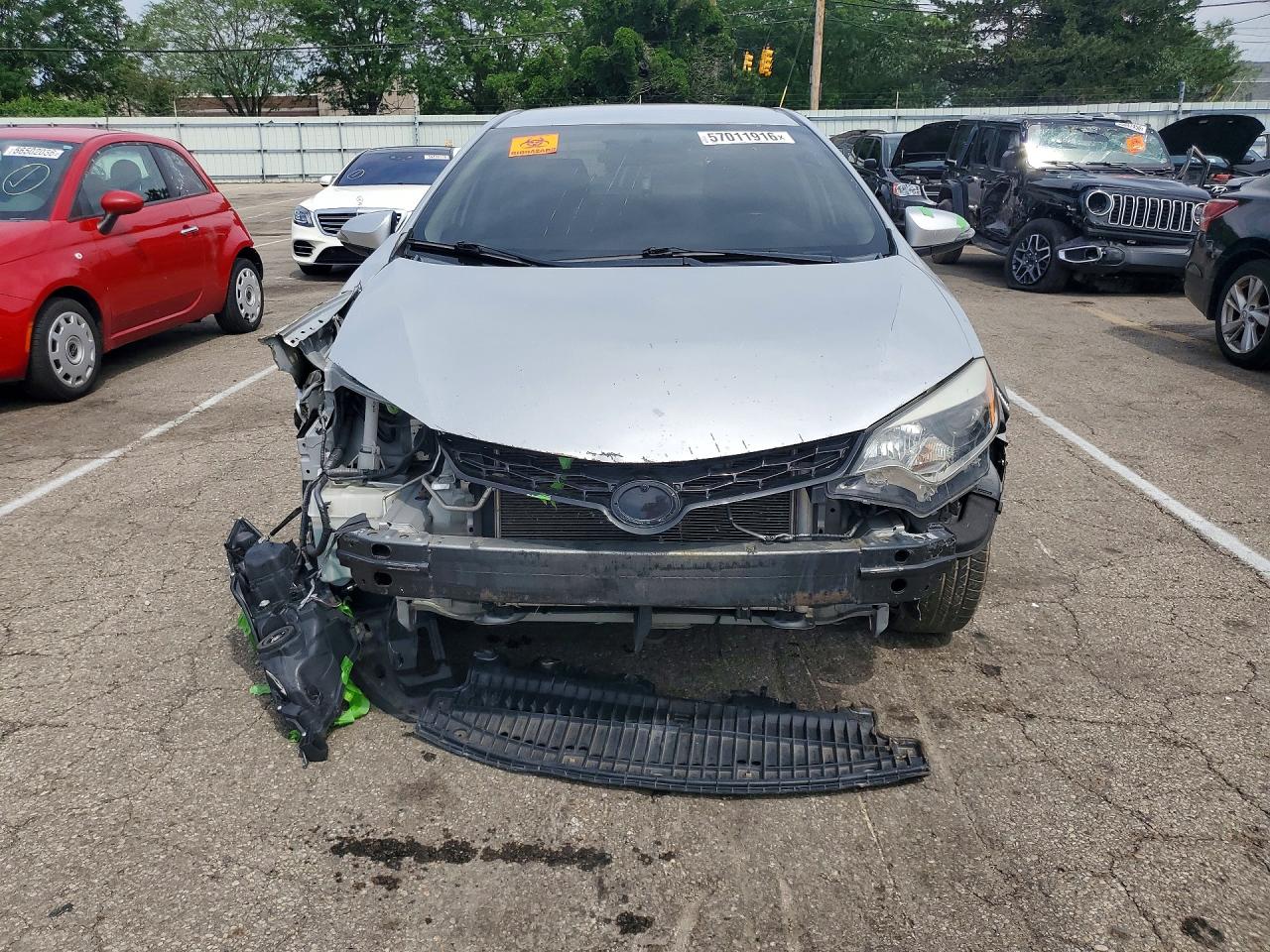2014 Toyota Corolla S Silver vin: 2T1BURHEXEC156335