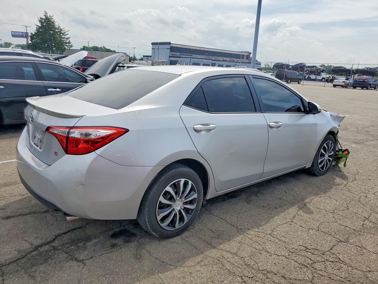 2014 Toyota Corolla S Silver vin: 2T1BURHEXEC156335