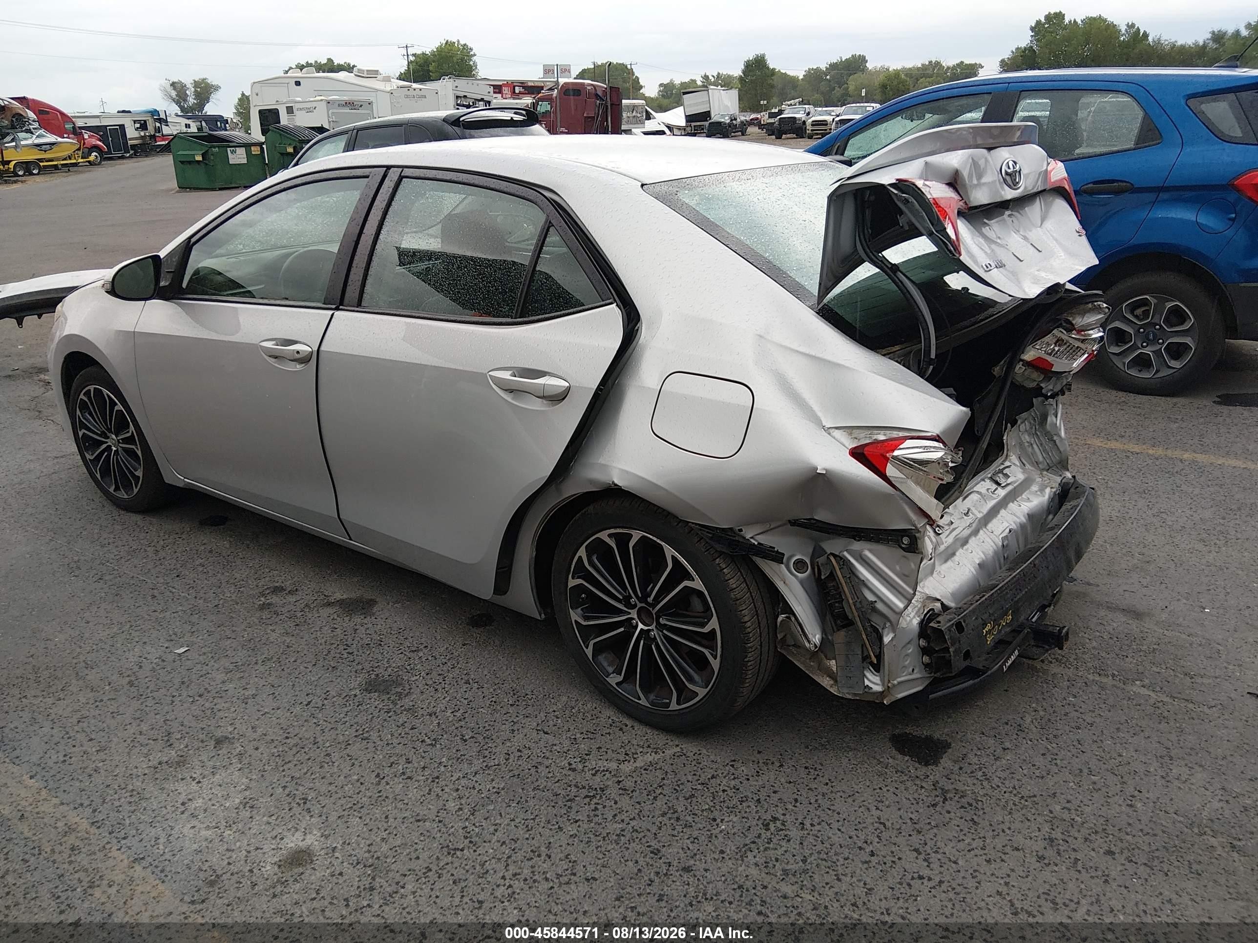 2014 Toyota Corolla S Plus Серебряный vin: 2T1BURHEXEC158022