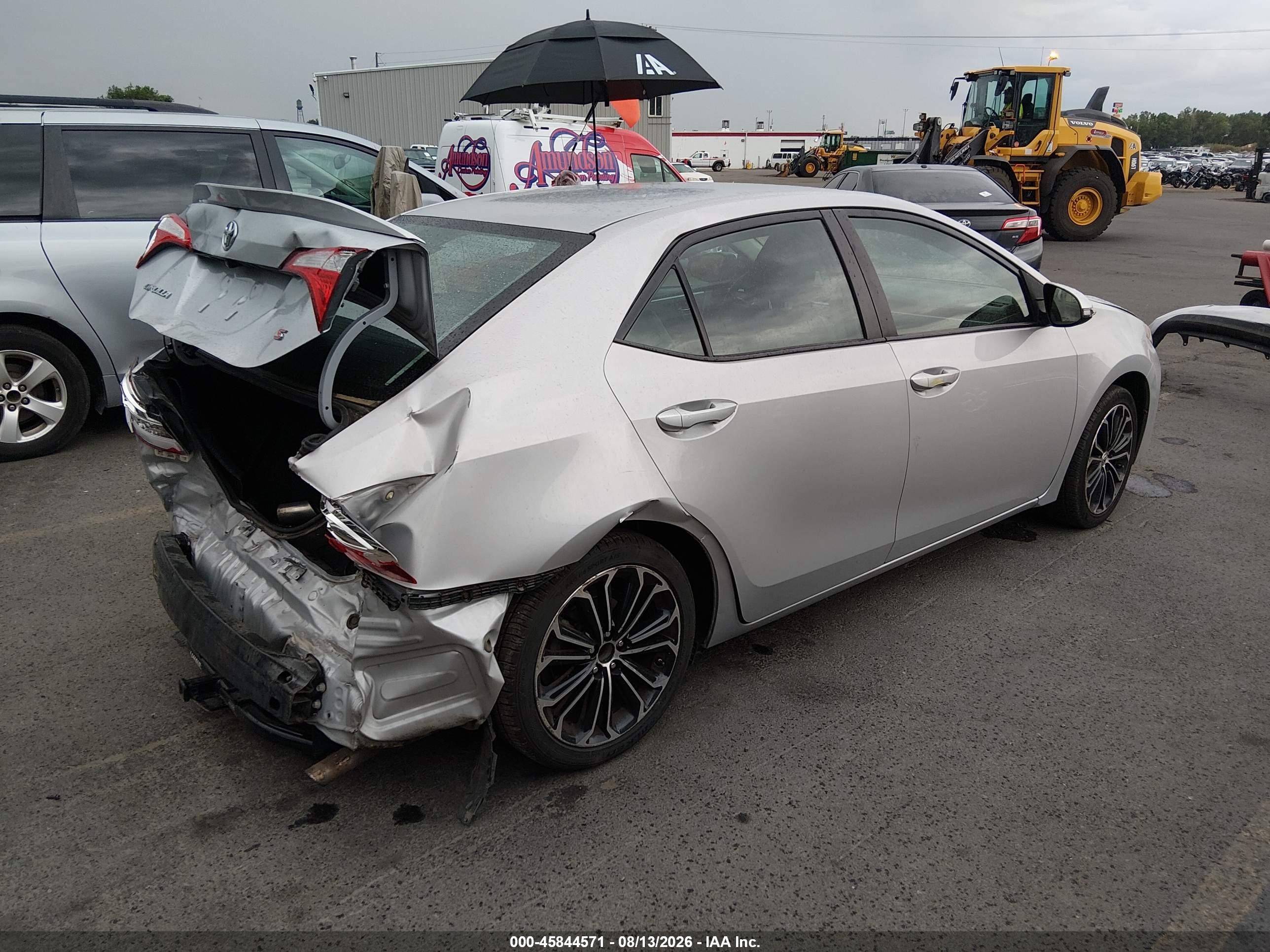 2014 Toyota Corolla S Plus Серебряный vin: 2T1BURHEXEC158022