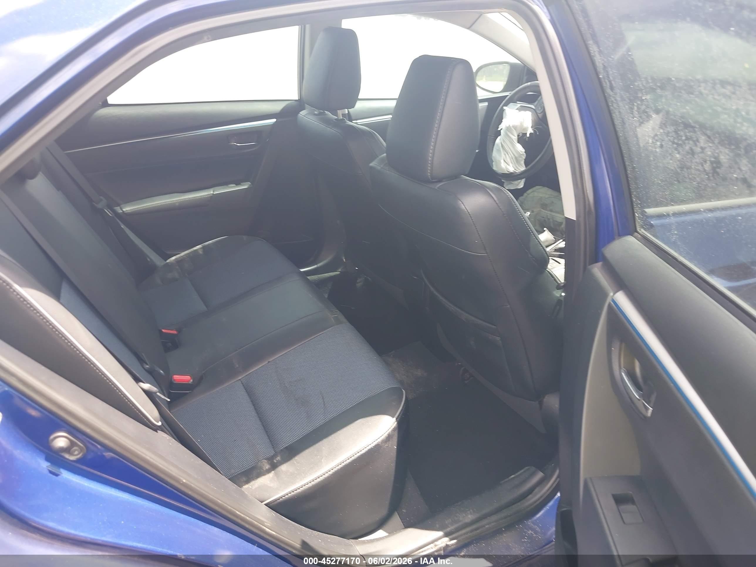 2014 Toyota Corolla S Plus Blue vin: 2T1BURHEXEC165150