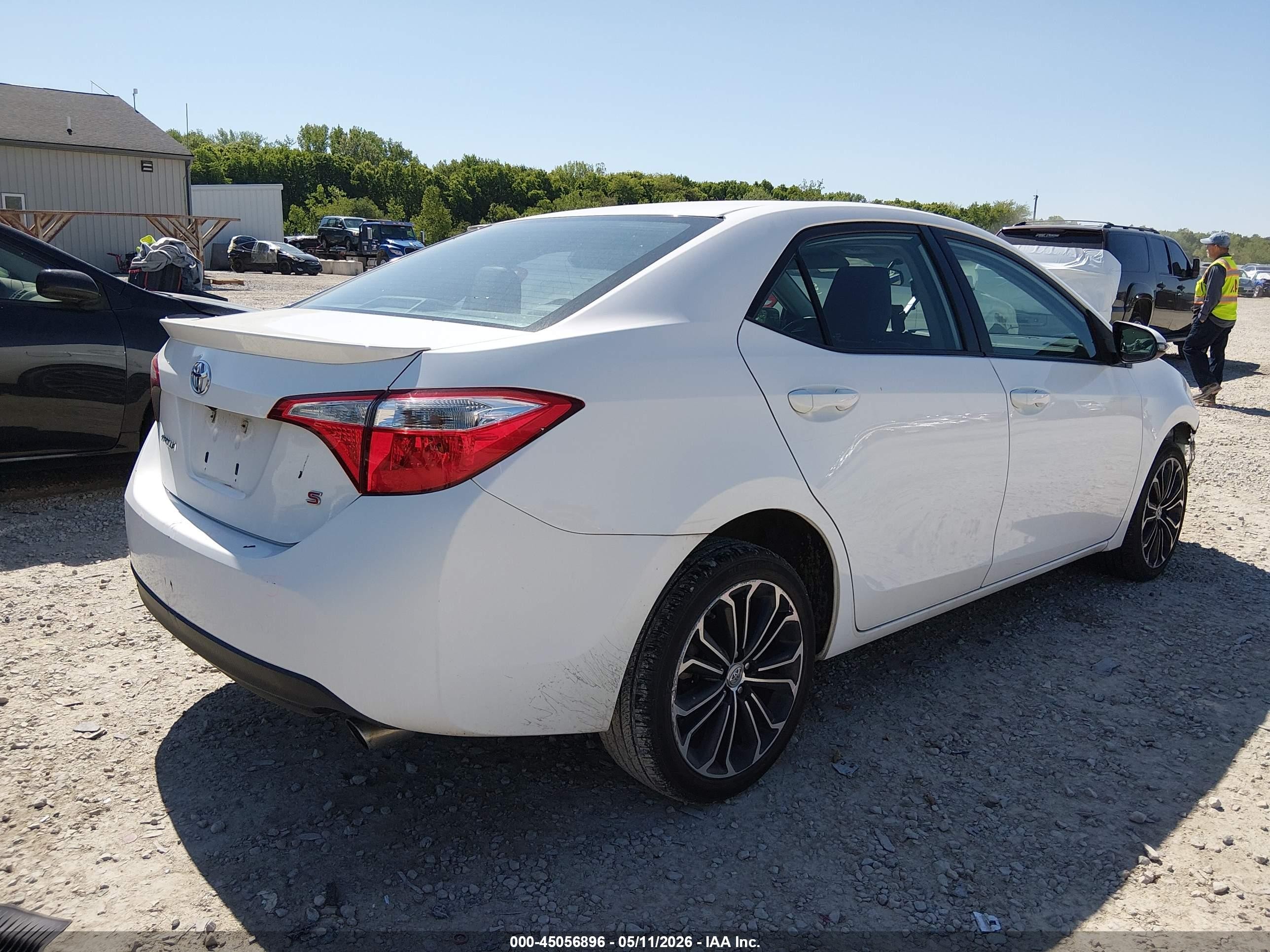 2014 Toyota Corolla S Plus Белый vin: 2T1BURHEXEC176570