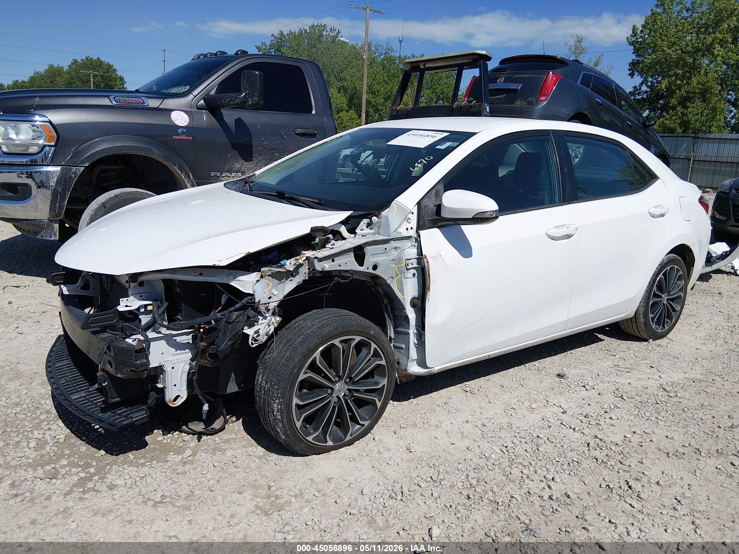 2014 Toyota Corolla S Plus Белый vin: 2T1BURHEXEC176570