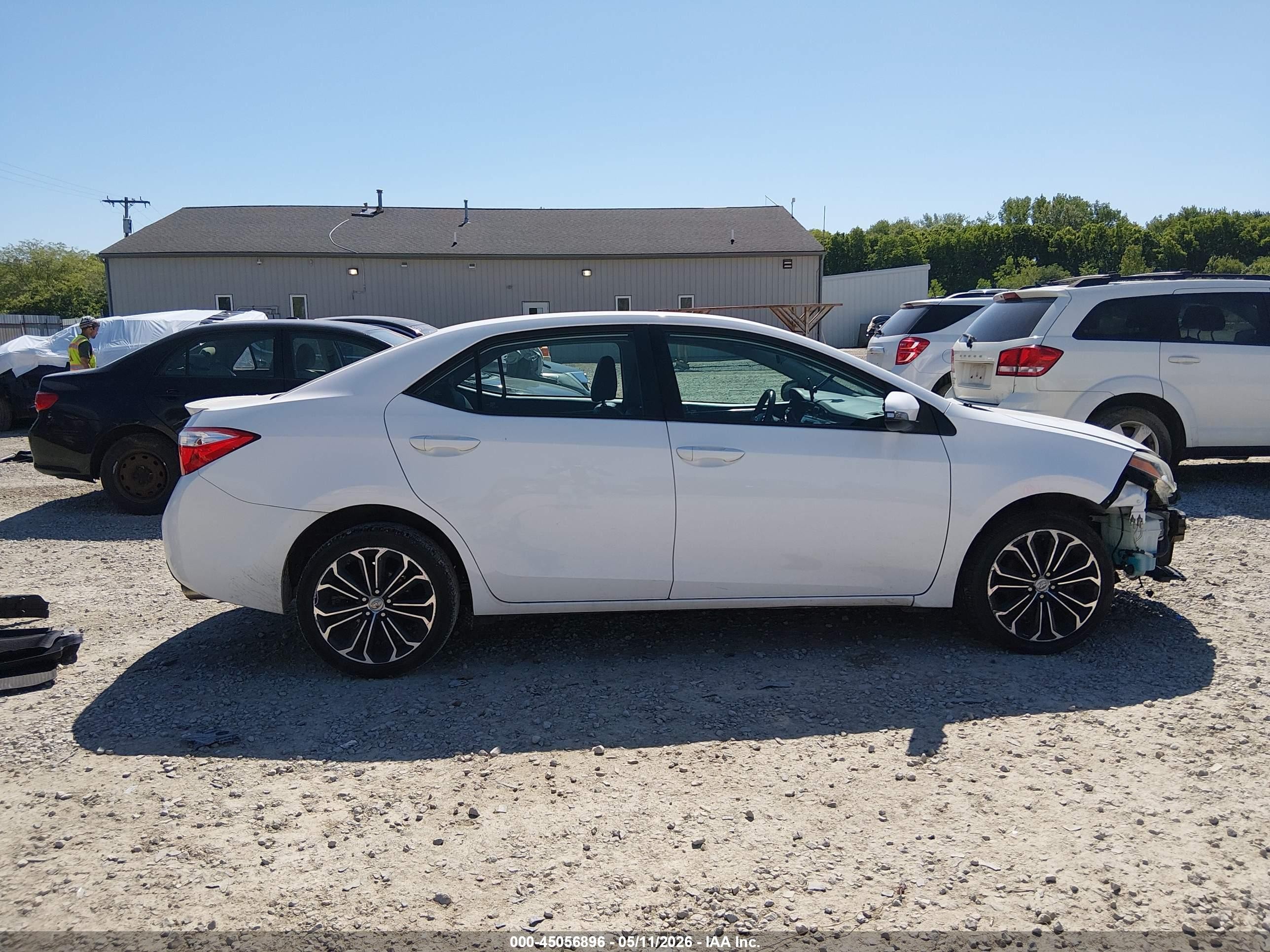 2014 Toyota Corolla S Plus Белый vin: 2T1BURHEXEC176570