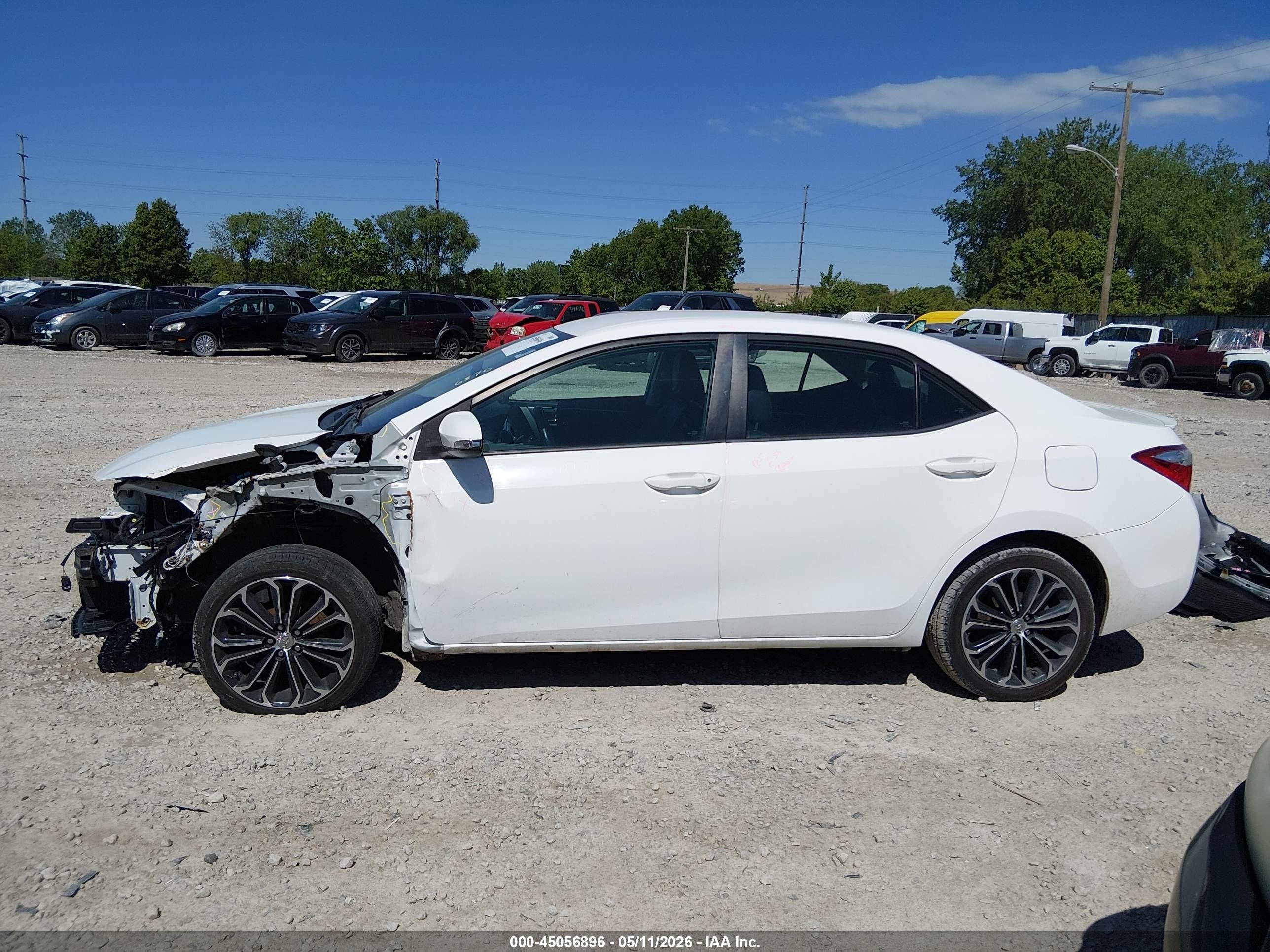 2014 Toyota Corolla S Plus Белый vin: 2T1BURHEXEC176570