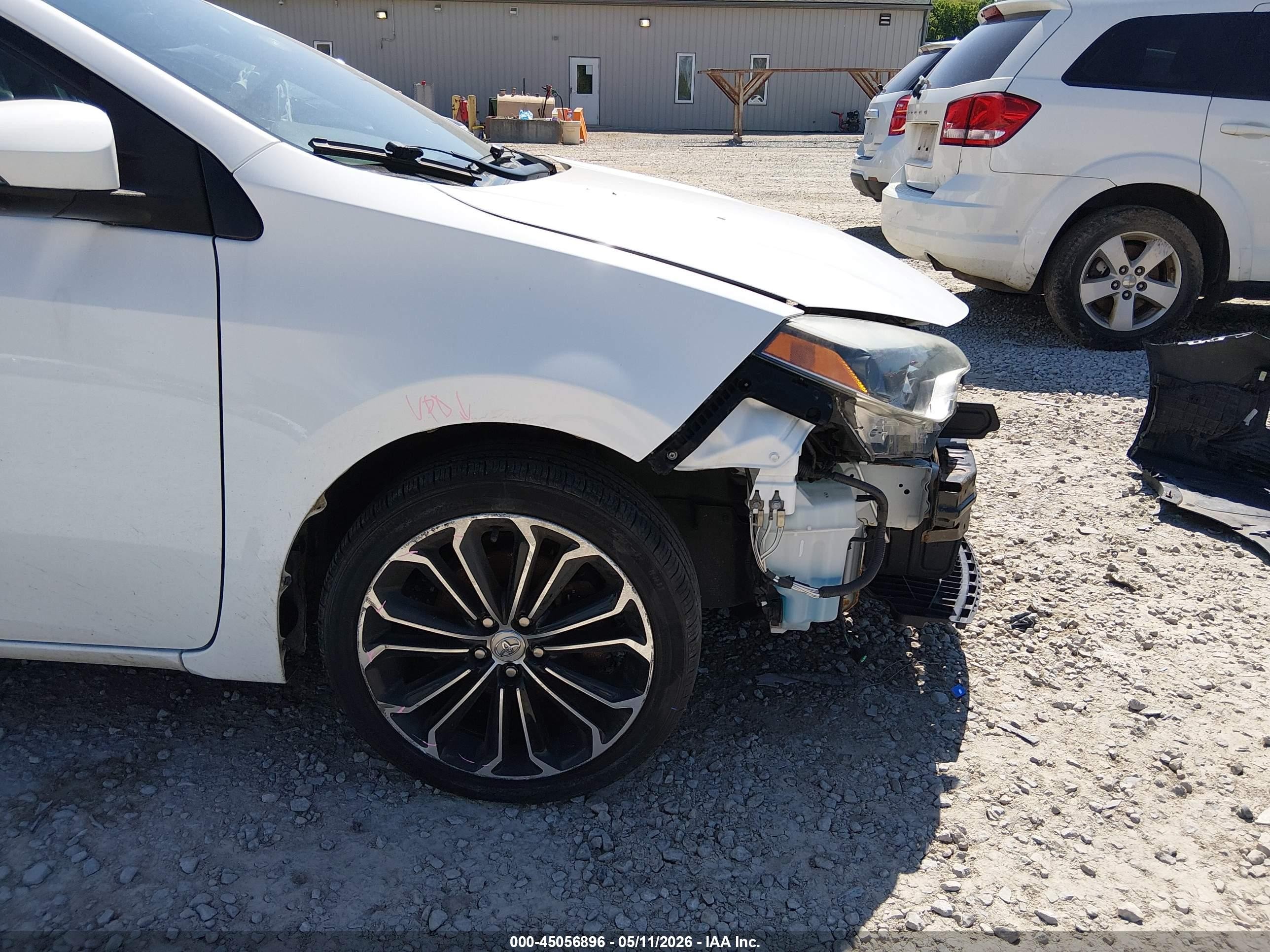2014 Toyota Corolla S Plus Белый vin: 2T1BURHEXEC176570