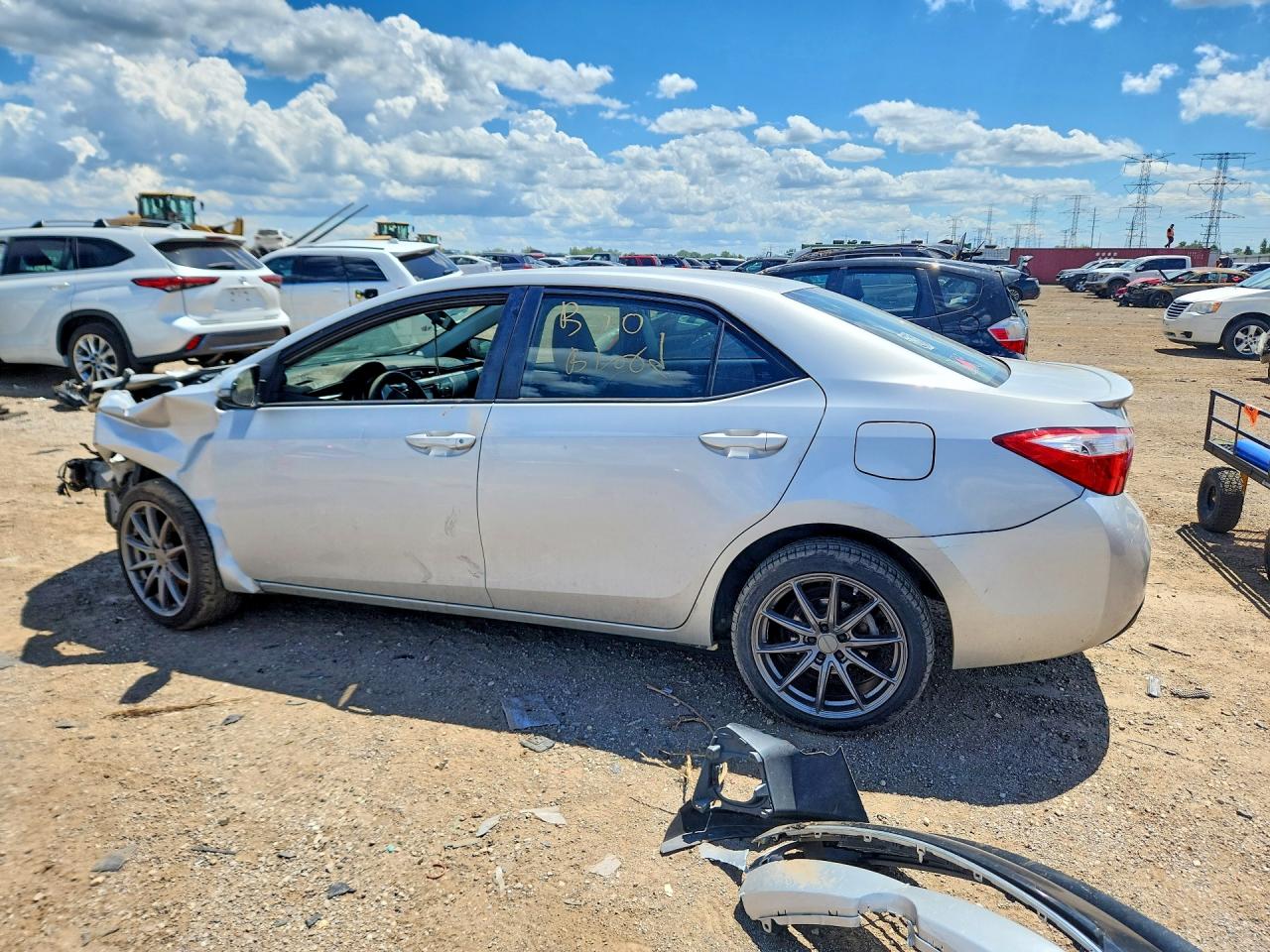 2014 Toyota Corolla S Plus Silver vin: 2T1BURHEXEC177265
