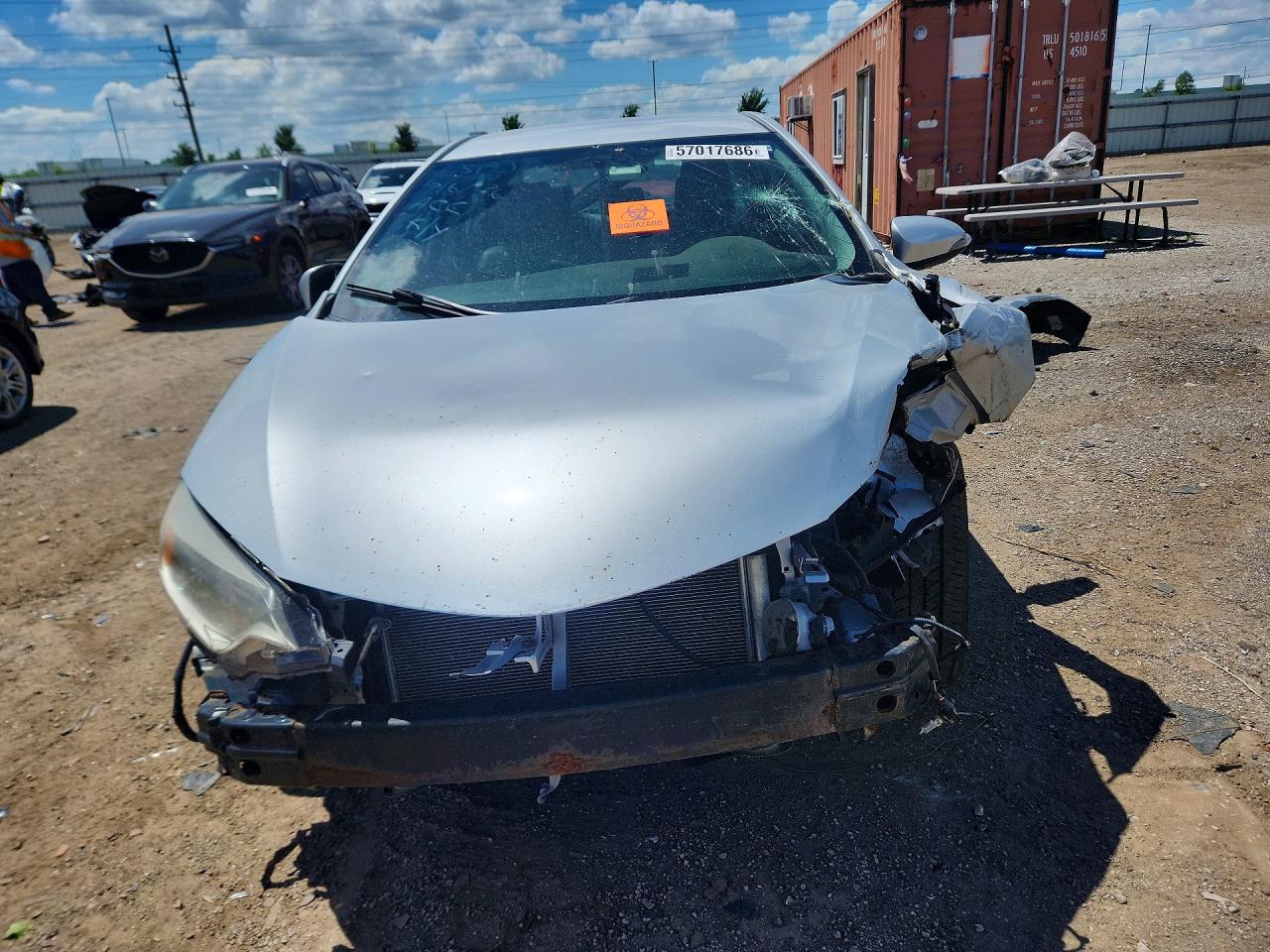 2014 Toyota Corolla S Plus Silver vin: 2T1BURHEXEC177265