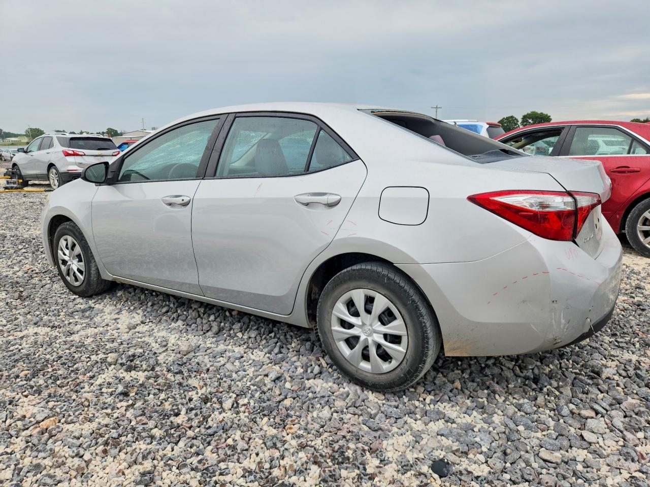 2014 Toyota Corolla L Silver vin: 2T1BURHEXEC180117