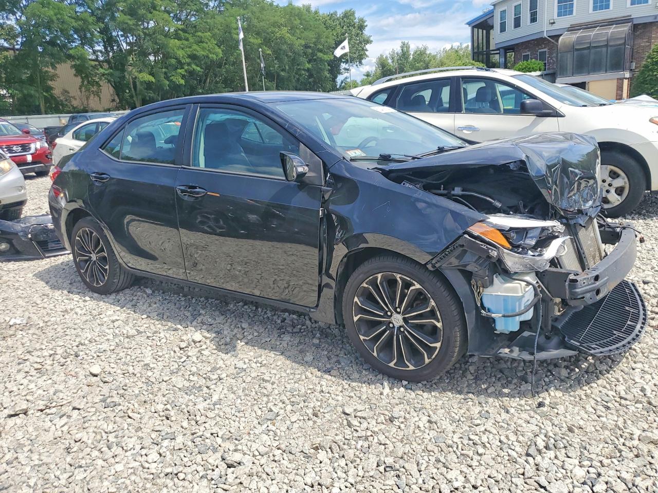 2014 Toyota Corolla S Plus Black vin: 2T1BURHEXEC188329