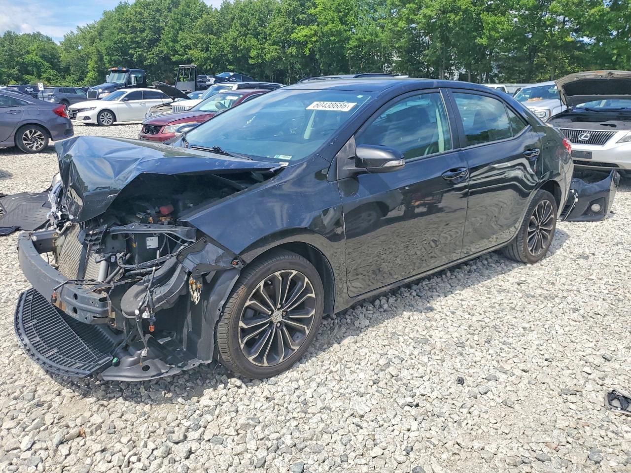 2014 Toyota Corolla S Plus Black vin: 2T1BURHEXEC188329
