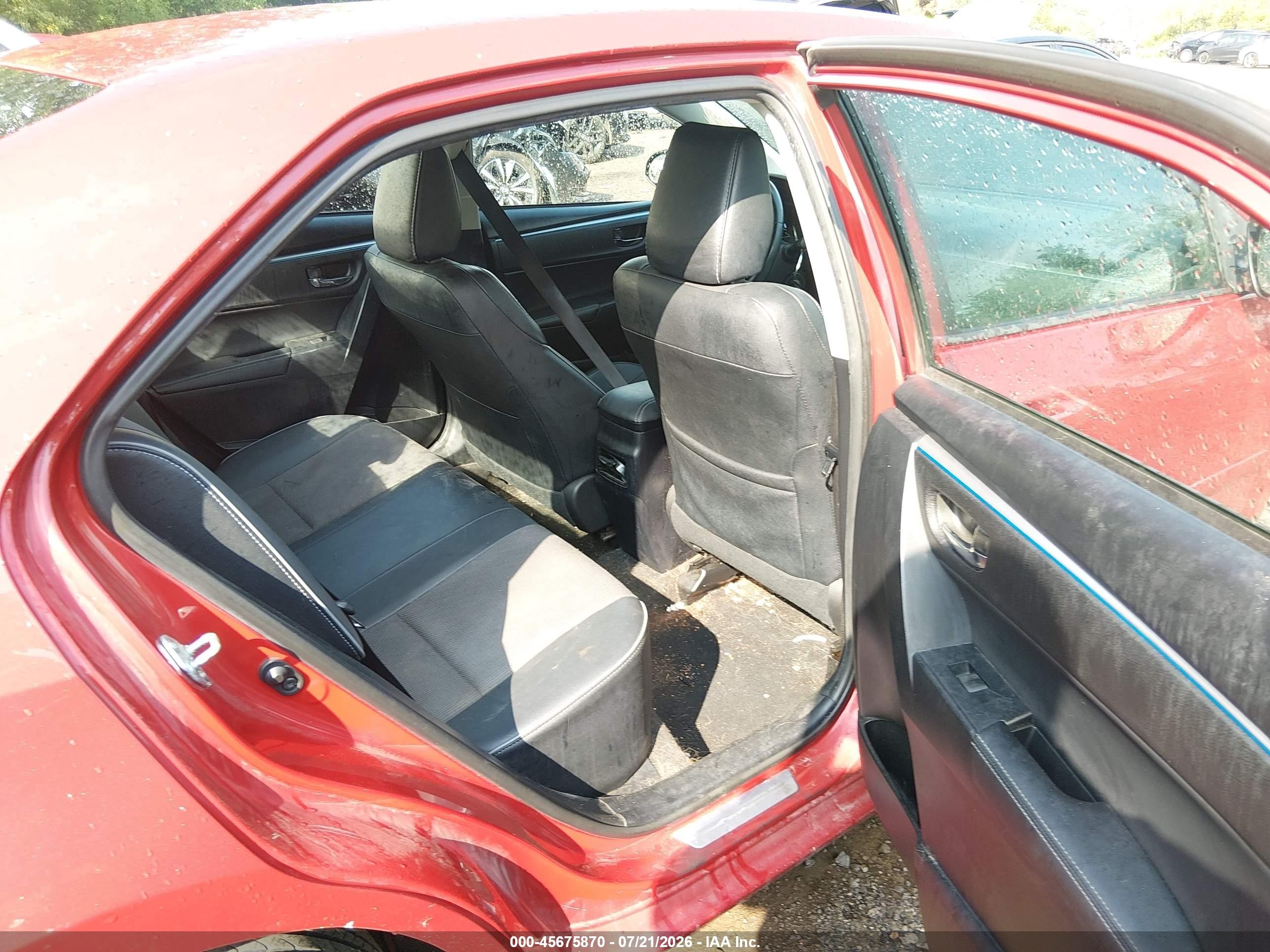 2014 Toyota Corolla S Plus Red vin: 2T1BURHEXEC188573