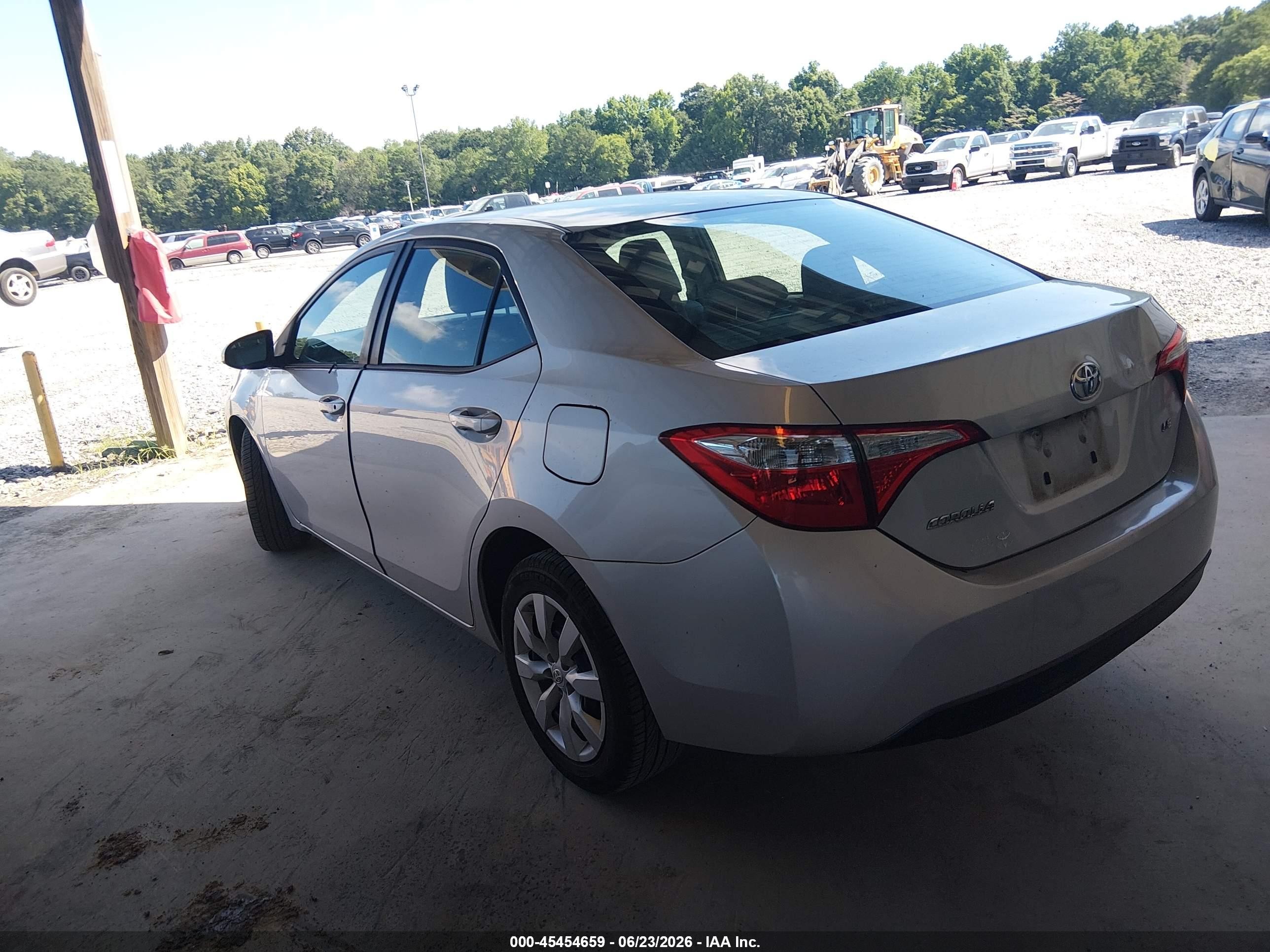 2014 Toyota Corolla Le Gray vin: 2T1BURHEXEC192056