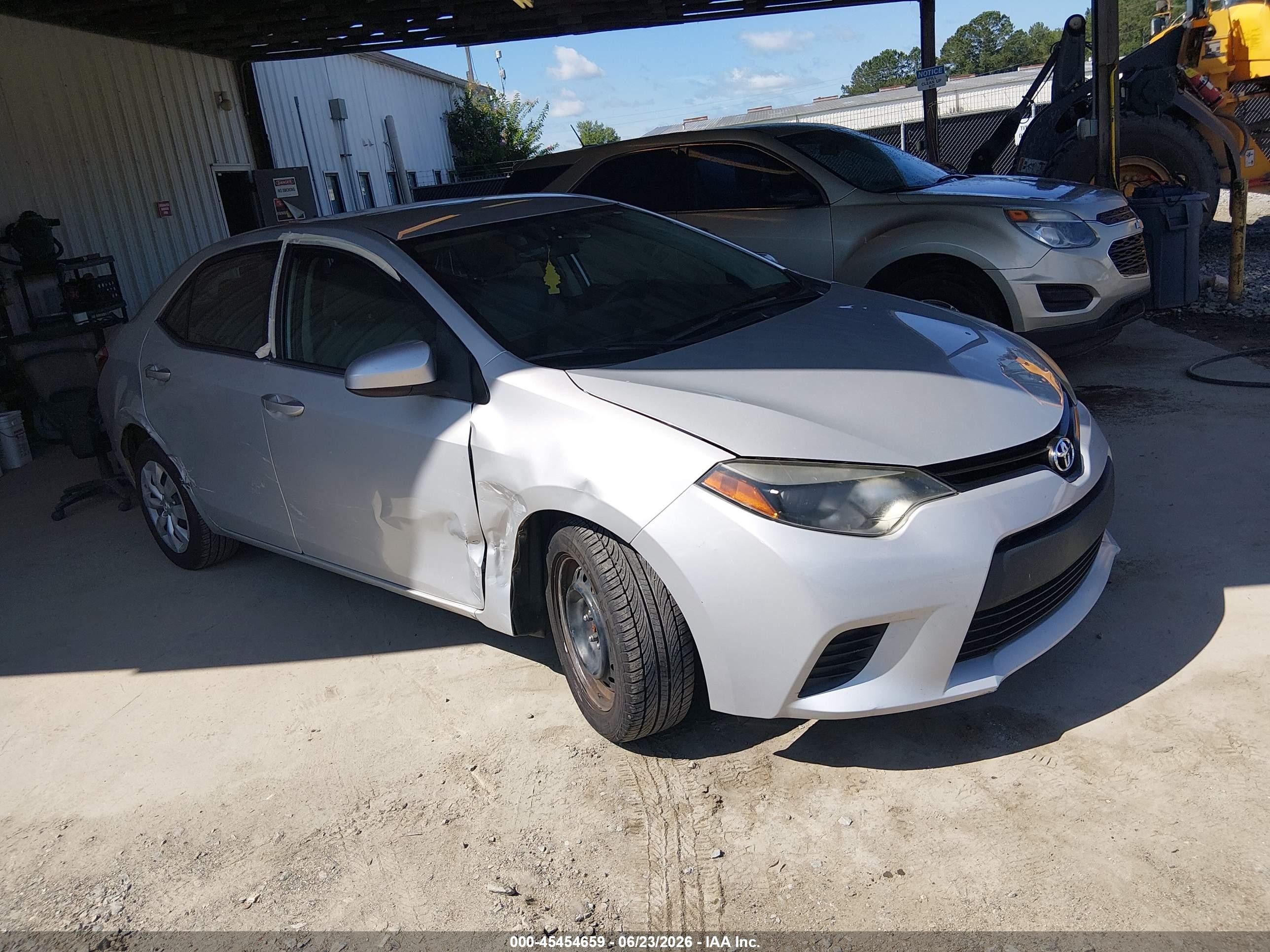 2014 Toyota Corolla Le Gray vin: 2T1BURHEXEC192056