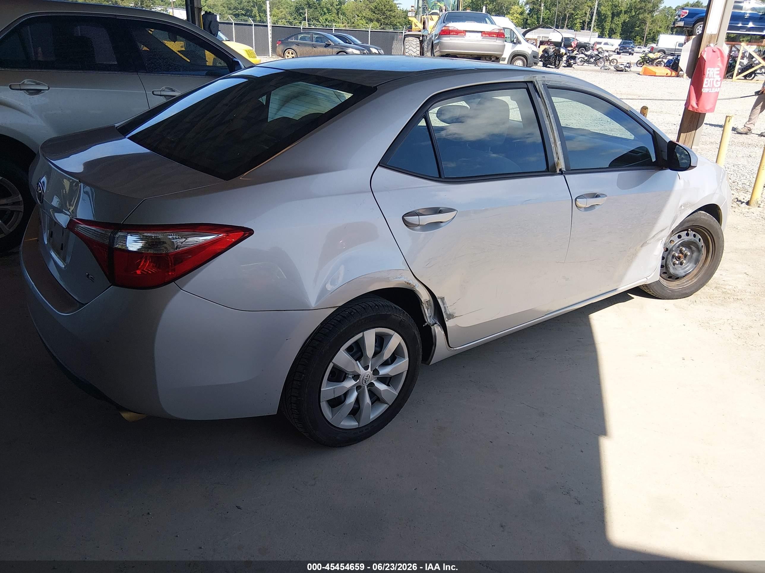 2014 Toyota Corolla Le Gray vin: 2T1BURHEXEC192056