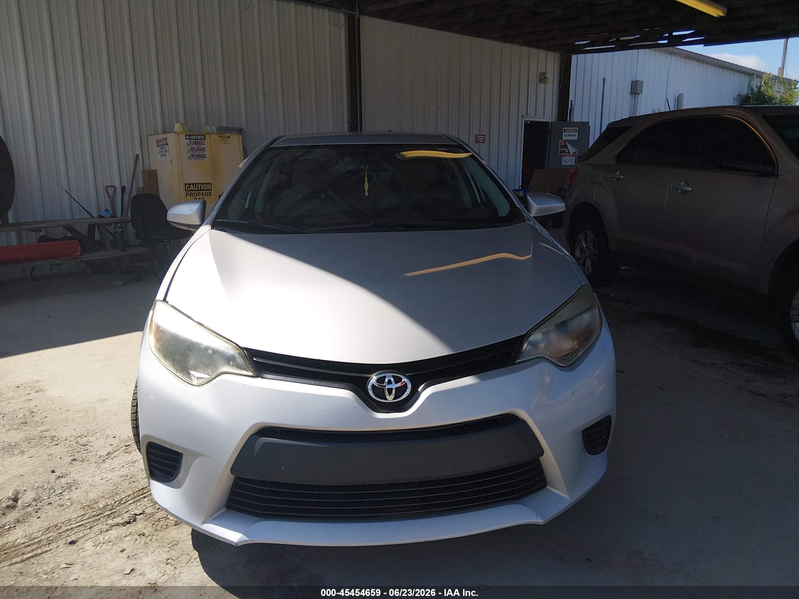 2014 Toyota Corolla Le Gray vin: 2T1BURHEXEC192056