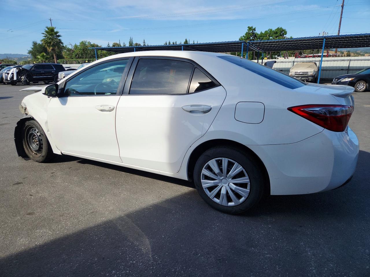 2014 Toyota Corolla Le White vin: 2T1BURHEXEC192767