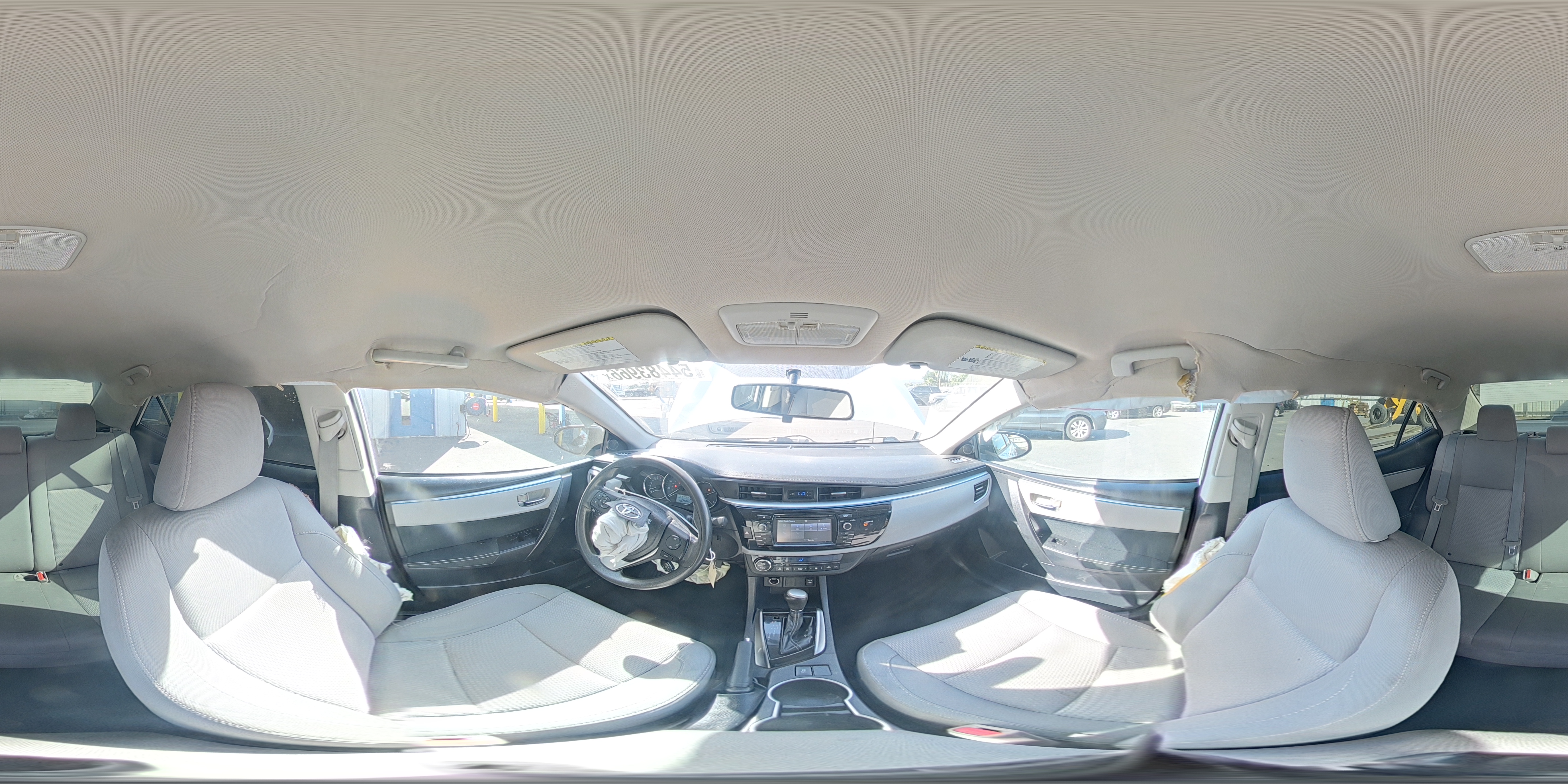 2014 Toyota Corolla Le White vin: 2T1BURHEXEC192767