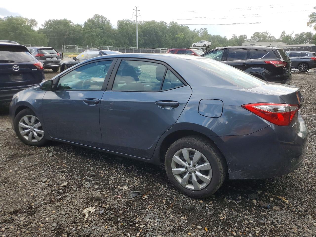 2014 Toyota Corolla Le Blue vin: 2T1BURHEXEC201094