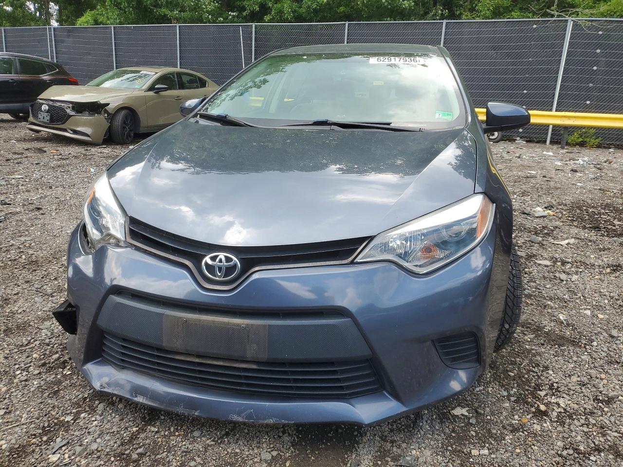 2014 Toyota Corolla Le Blue vin: 2T1BURHEXEC201094