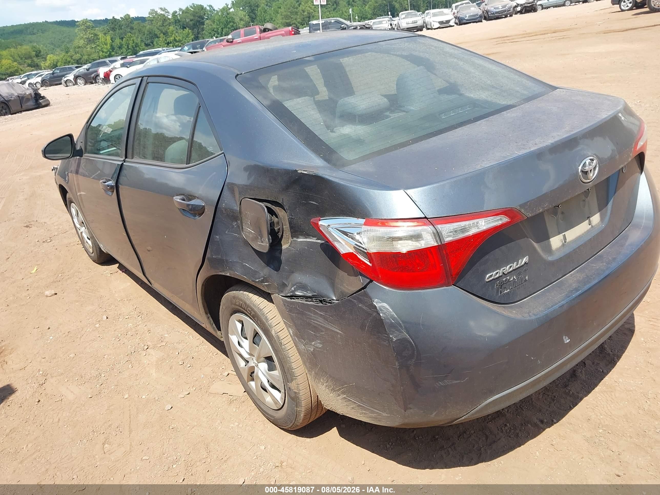 2014 Toyota Corolla L Black vin: 2T1BURHEXEC202679