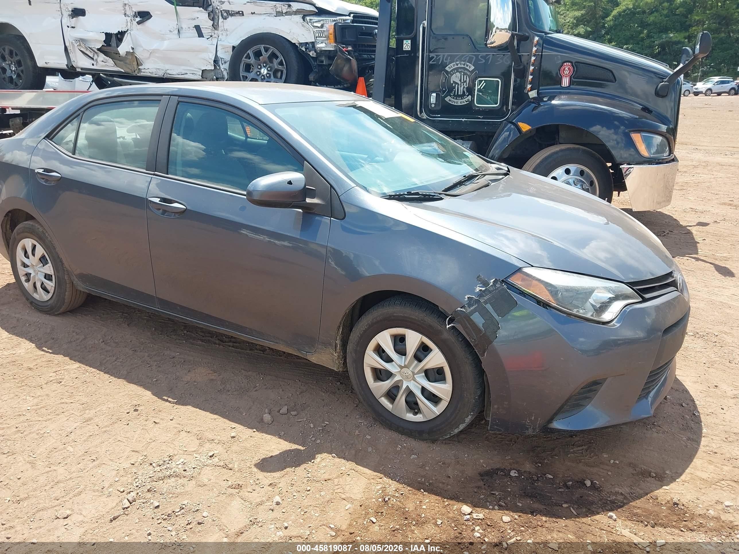 2014 Toyota Corolla L Black vin: 2T1BURHEXEC202679