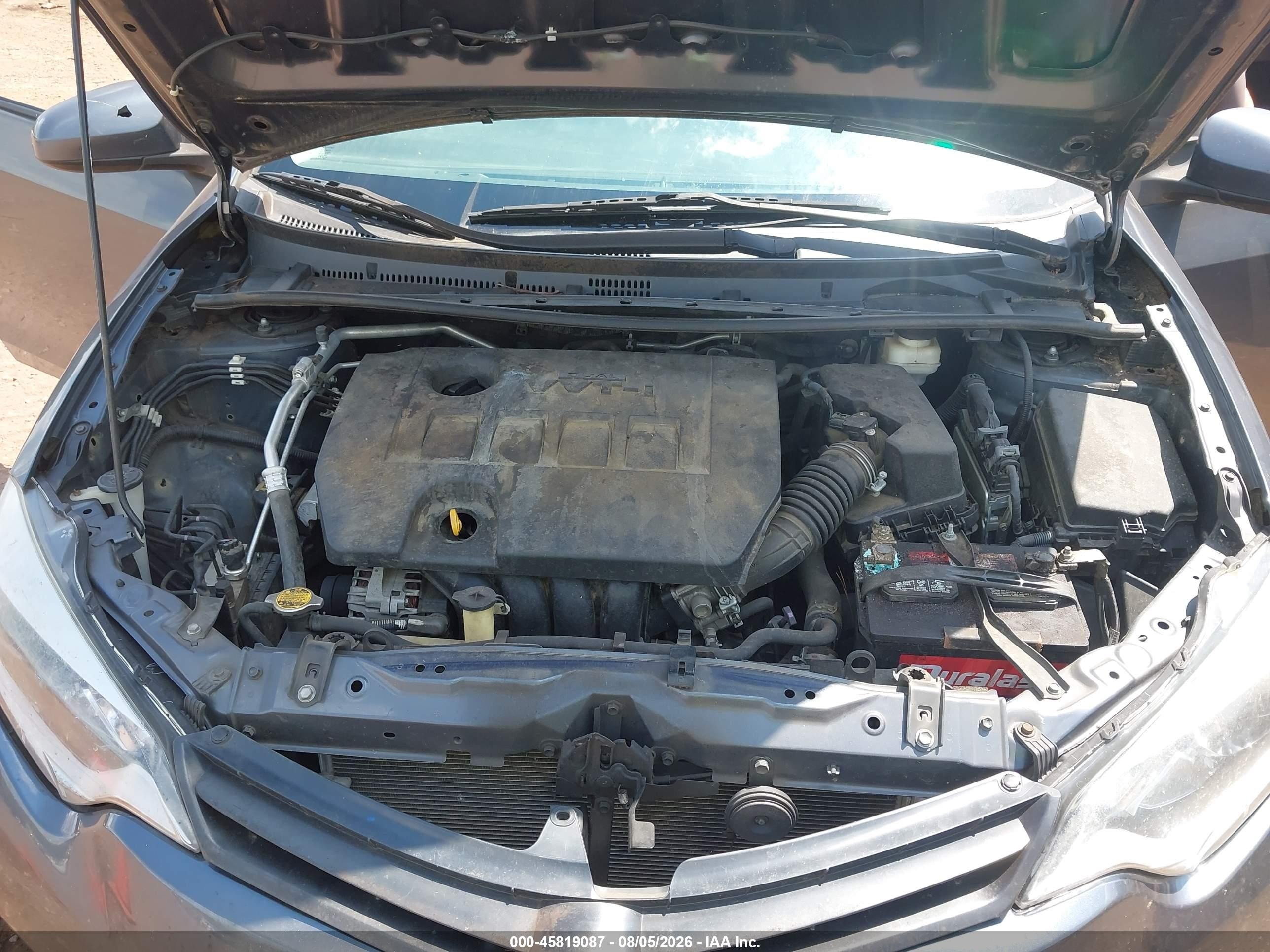 2014 Toyota Corolla L Black vin: 2T1BURHEXEC202679