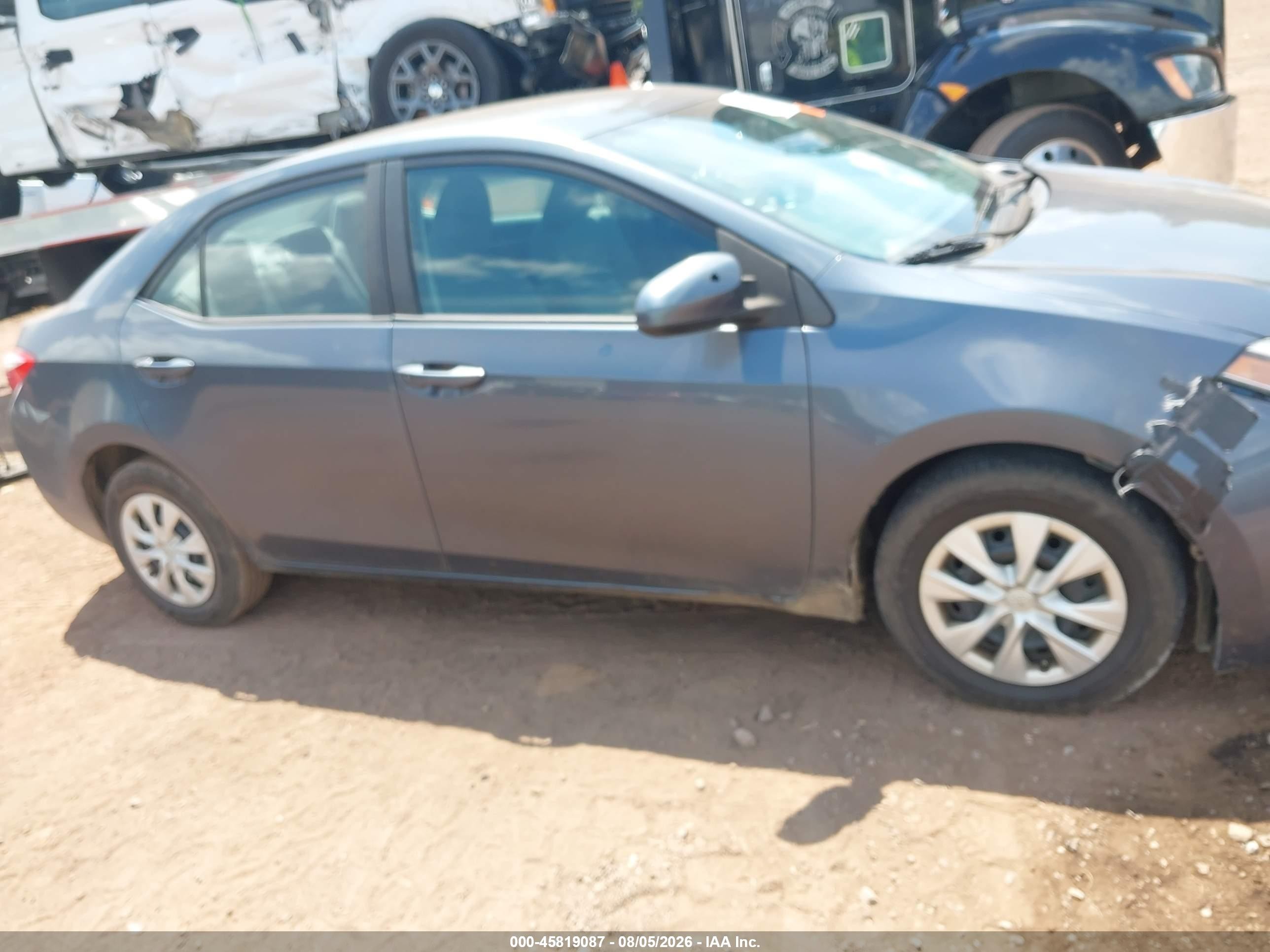 2014 Toyota Corolla L Black vin: 2T1BURHEXEC202679