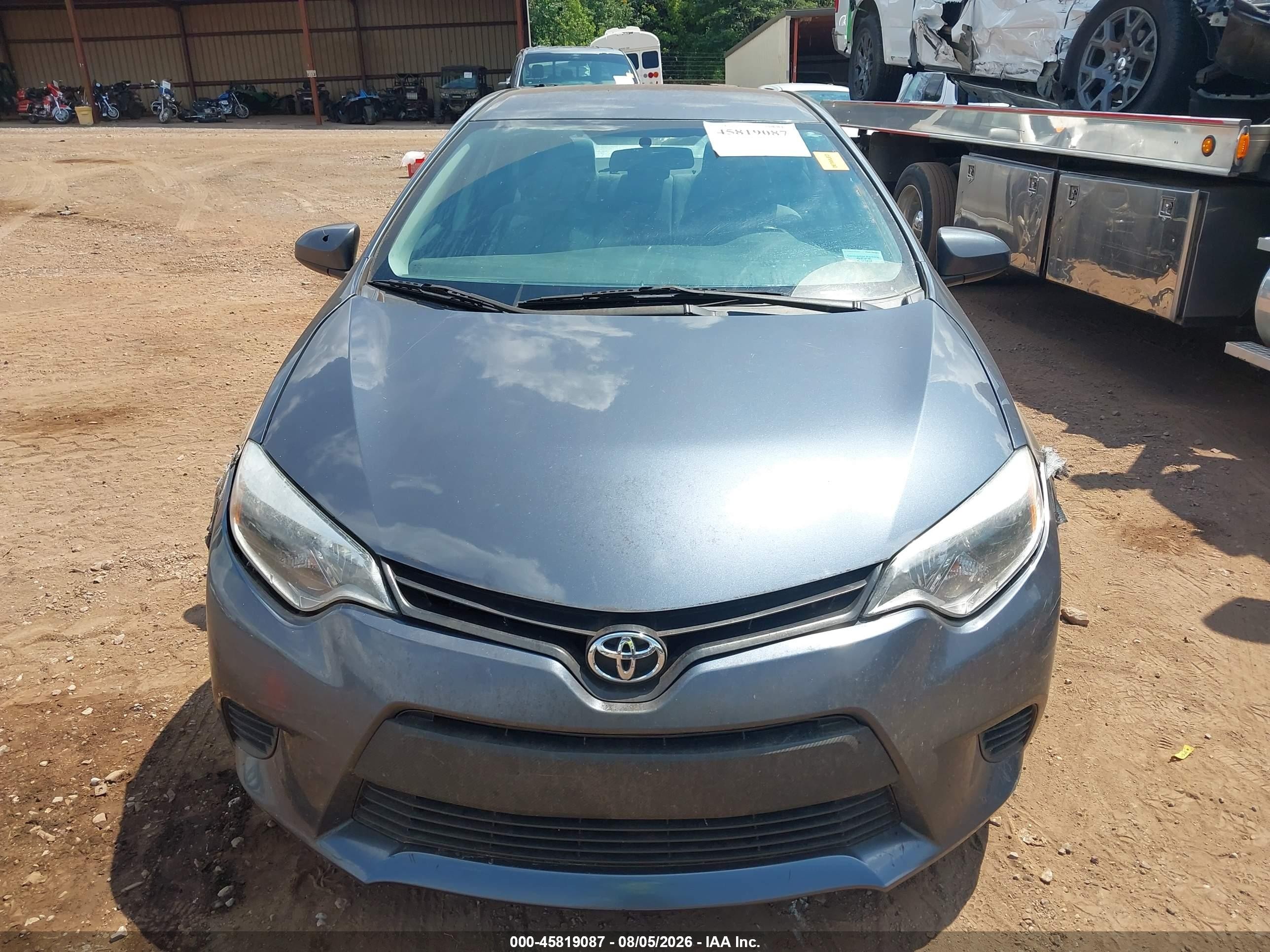 2014 Toyota Corolla L Black vin: 2T1BURHEXEC202679