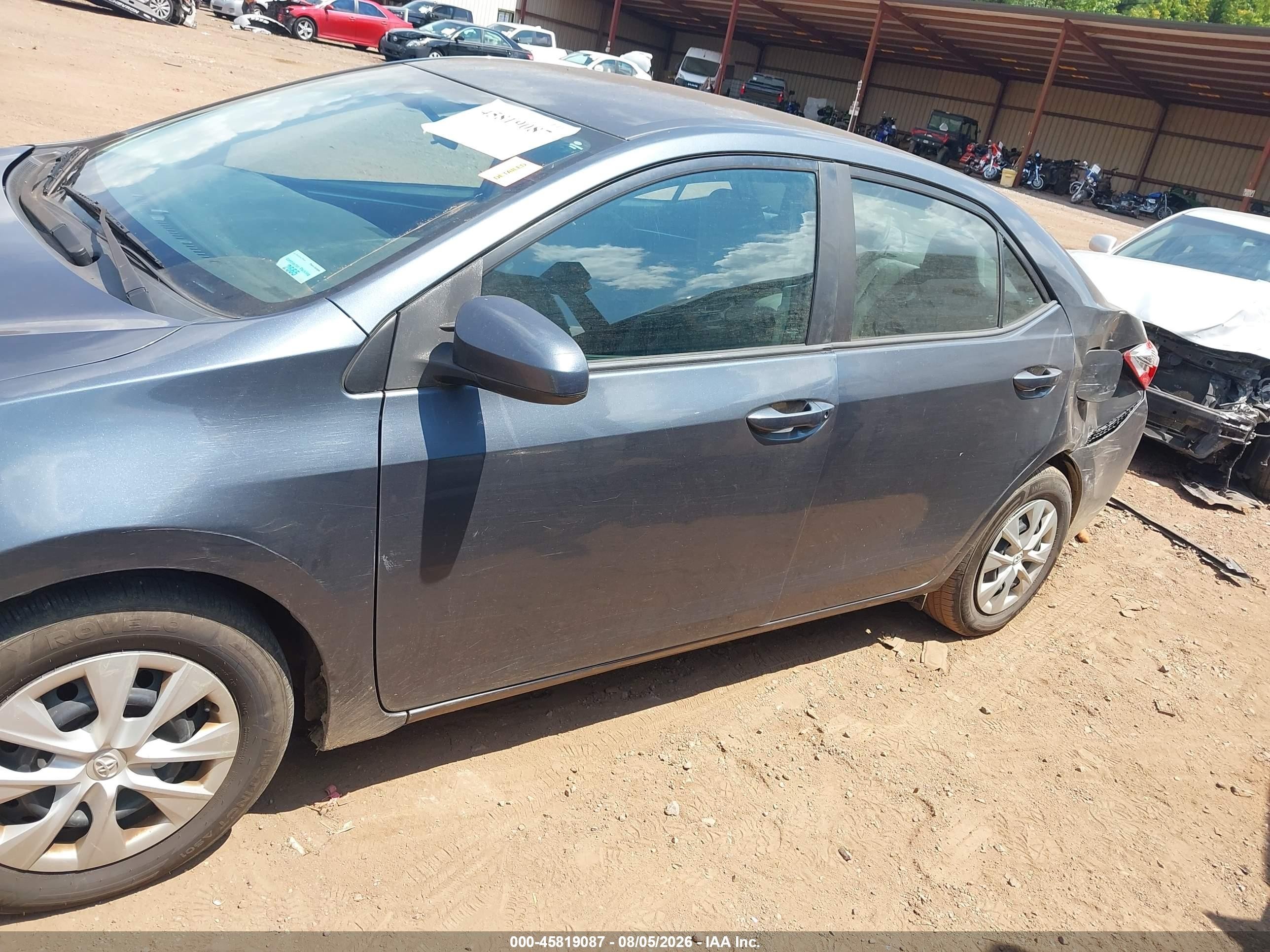 2014 Toyota Corolla L Black vin: 2T1BURHEXEC202679