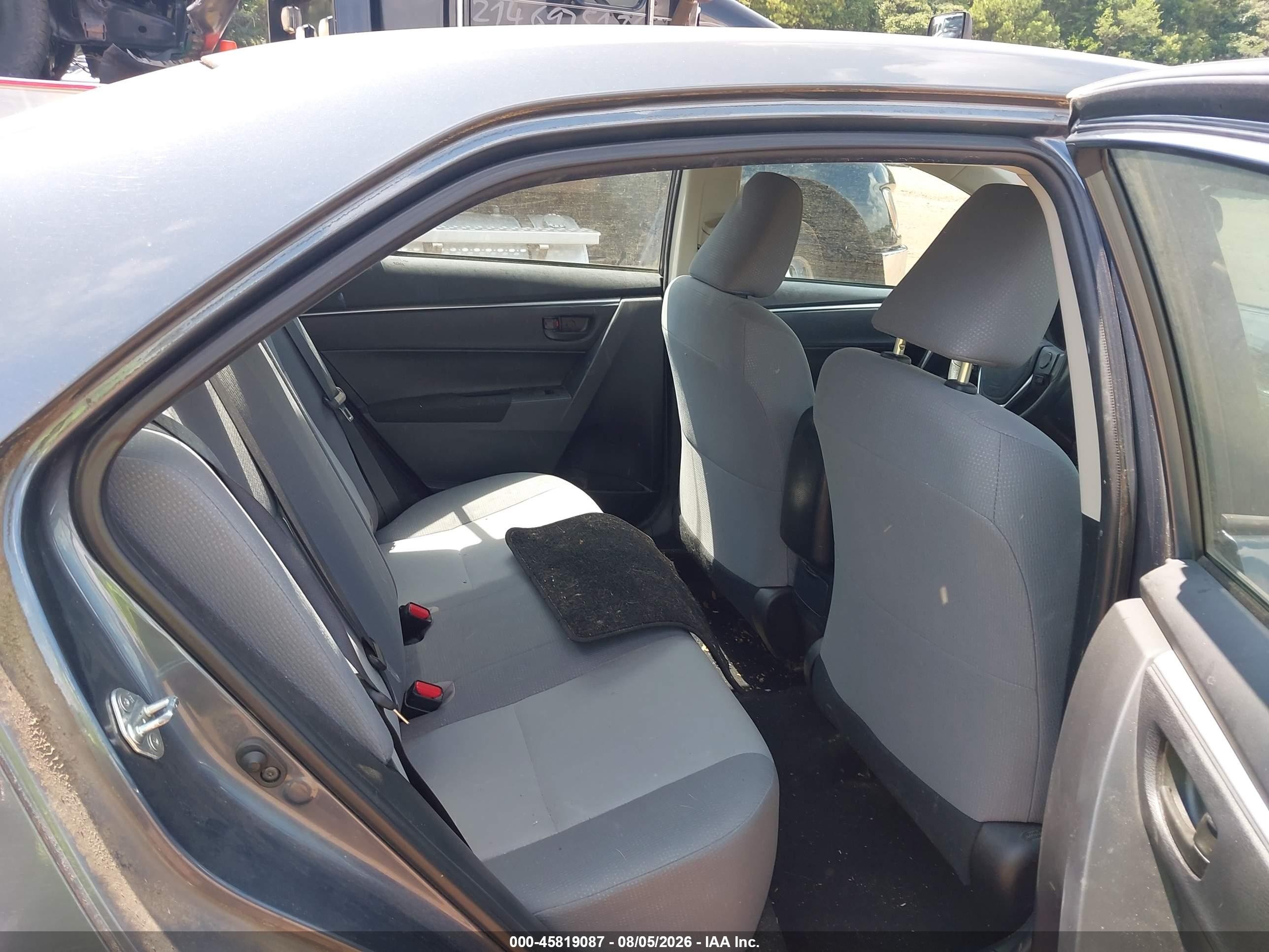 2014 Toyota Corolla L Black vin: 2T1BURHEXEC202679