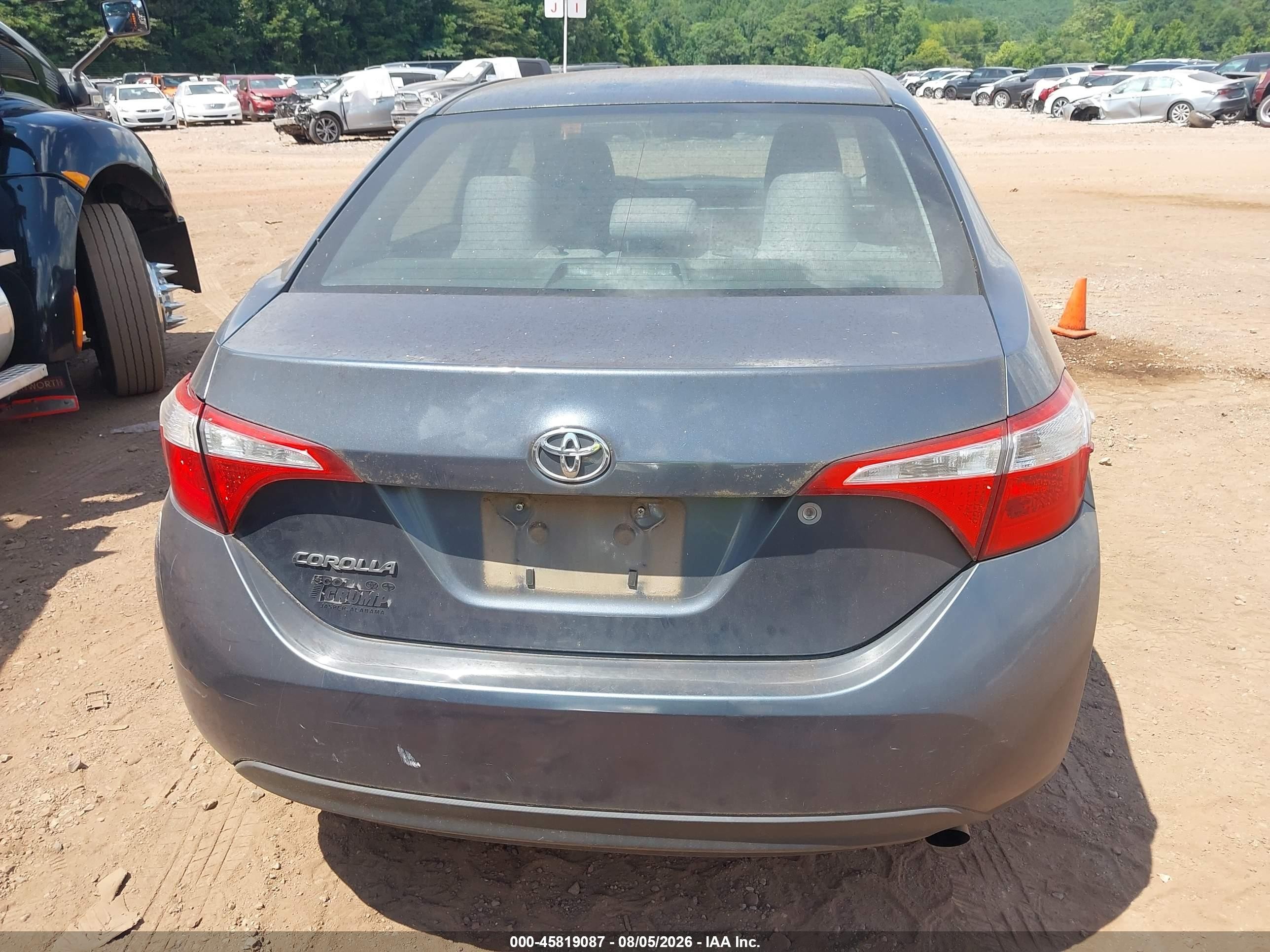 2014 Toyota Corolla L Black vin: 2T1BURHEXEC202679