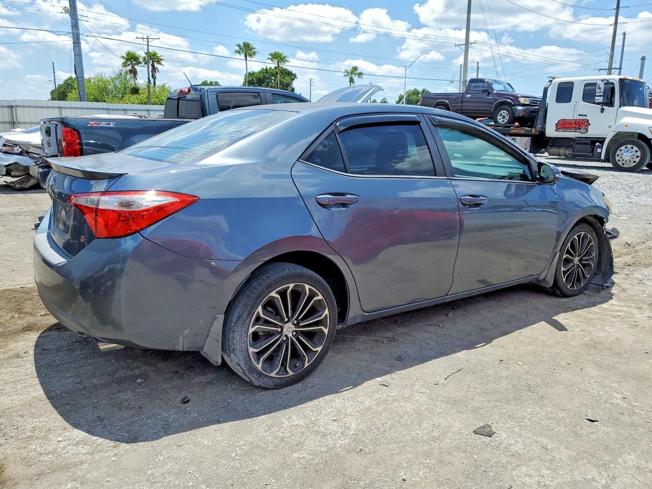 2014 Toyota Corolla S Plus Gray vin: 2T1BURHEXEC205615
