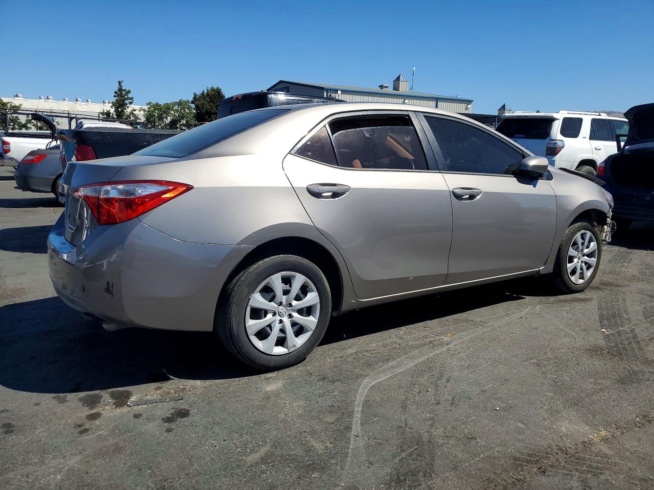 2014 Toyota Corolla Le Gray vin: 2T1BURHEXEC206733