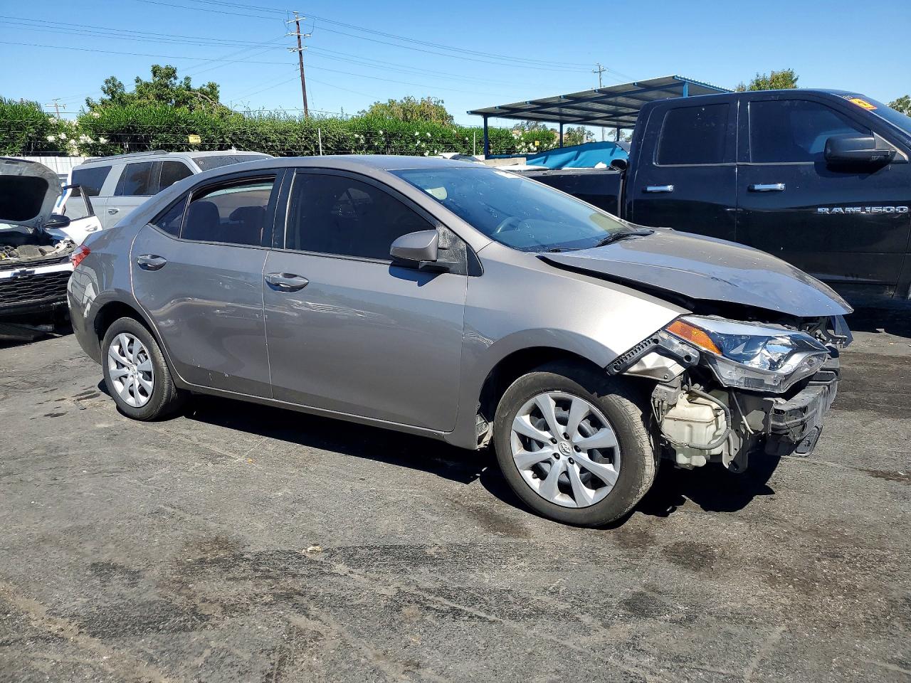 2014 Toyota Corolla Le Gray vin: 2T1BURHEXEC206733