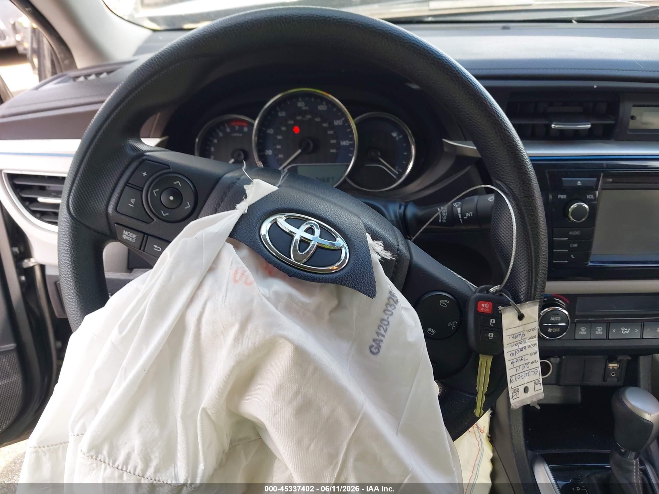 2014 Toyota Corolla Le Black vin: 2T1BURHEXEC207073