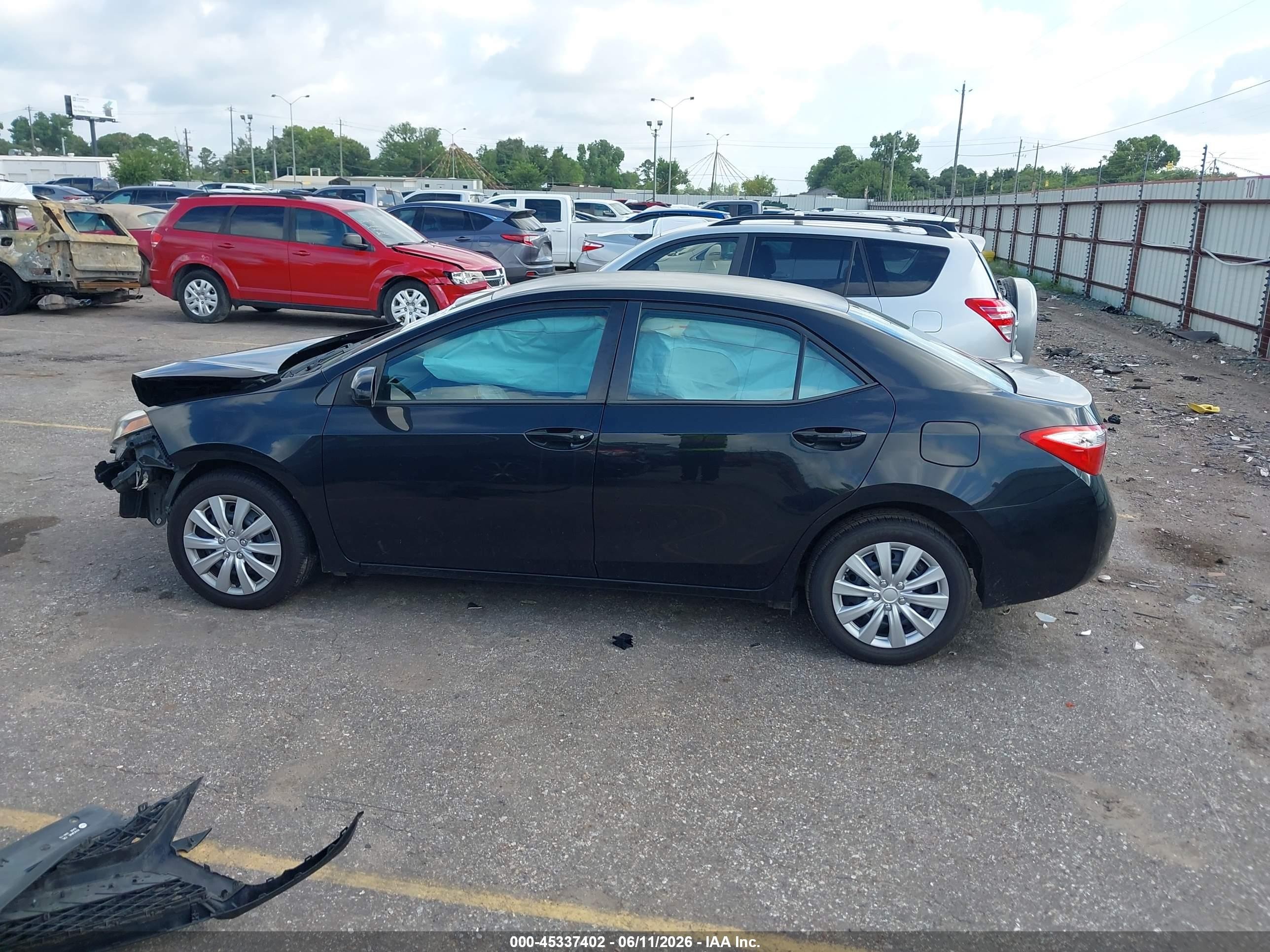 2014 Toyota Corolla Le Black vin: 2T1BURHEXEC207073