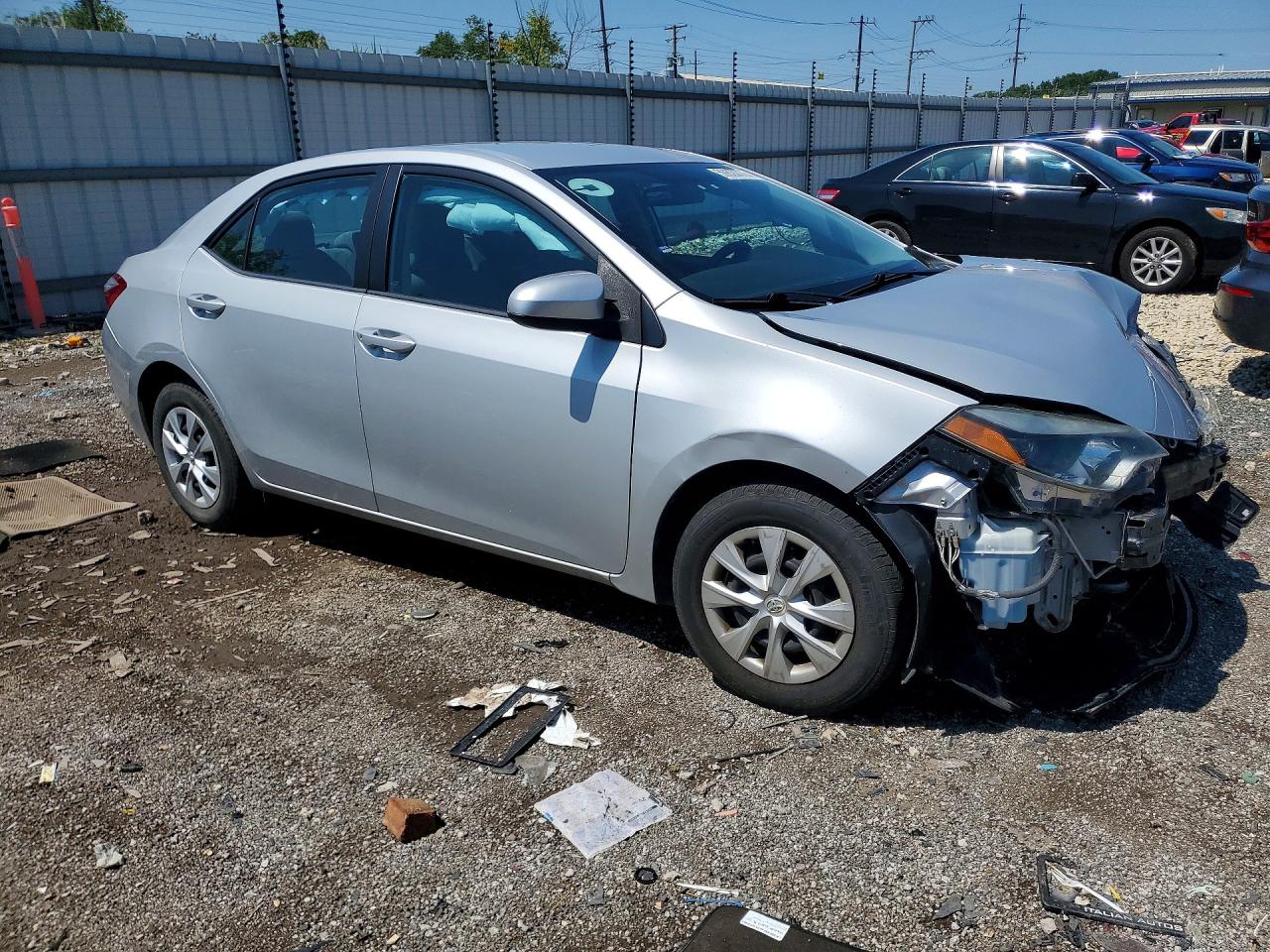 2014 Toyota Corolla L Silver vin: 2T1BURHEXEC213665