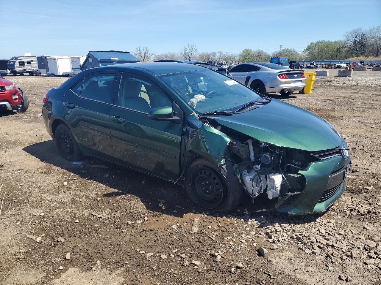2014 Toyota Corolla Le Green vin: 2T1BURHEXEC219031