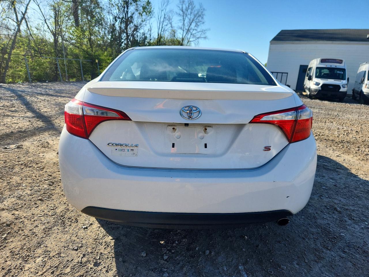 2014 Toyota Corolla S Plus White vin: 2T1BURHEXEC220714