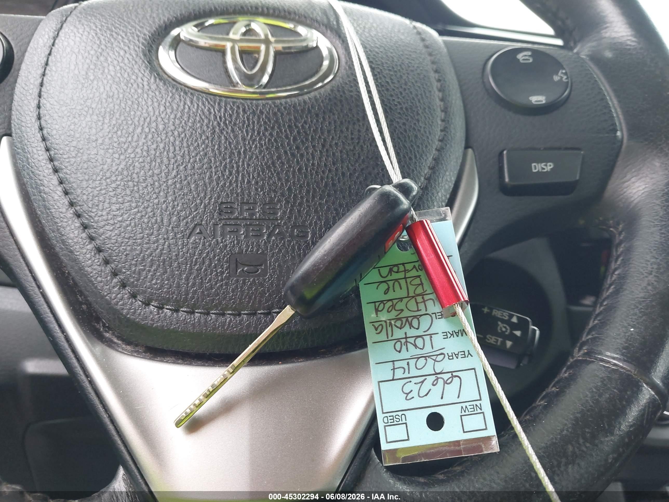 2014 Toyota Corolla S Plus Blue vin: 2T1BURHEXEC222446