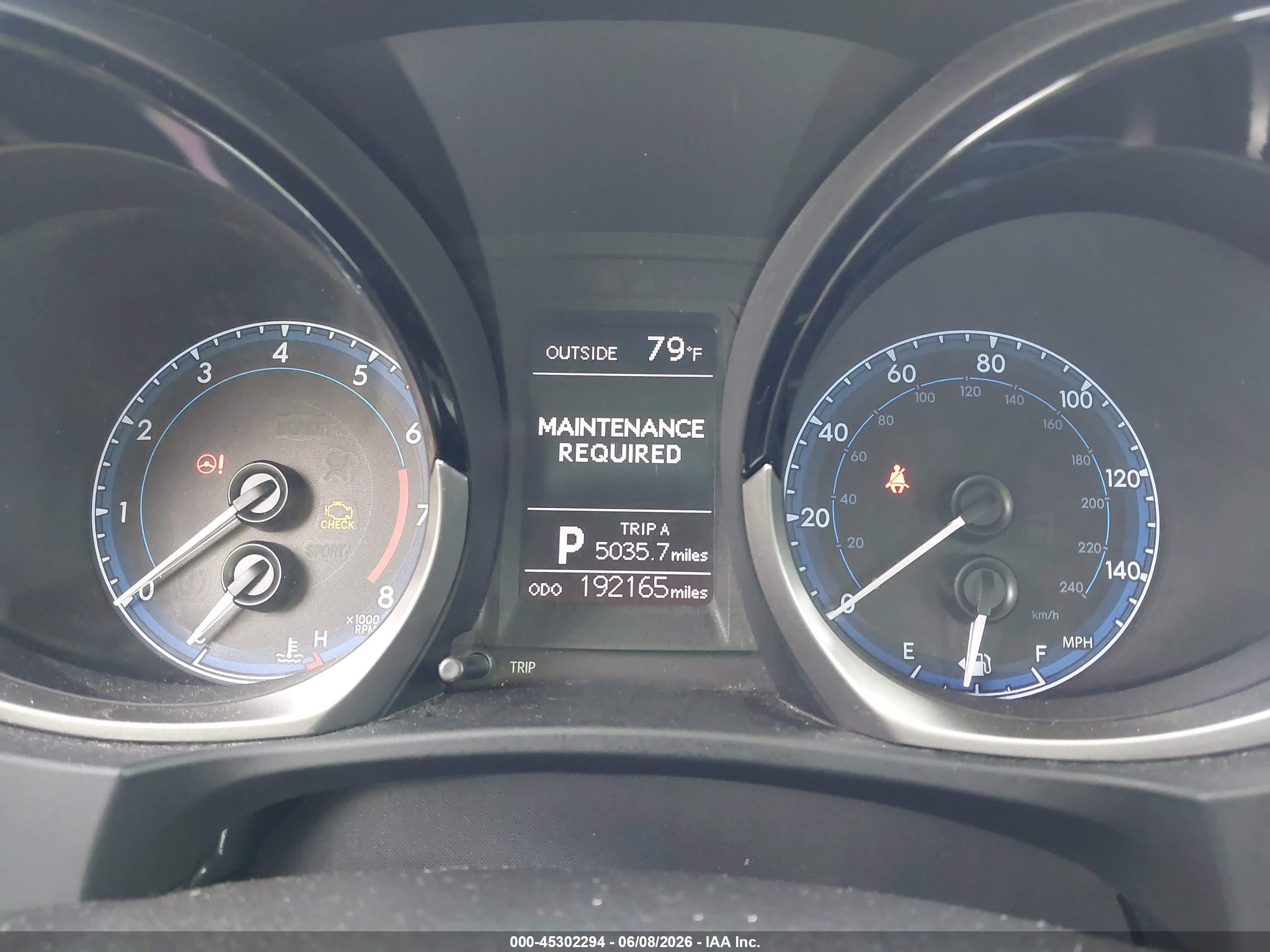 2014 Toyota Corolla S Plus Blue vin: 2T1BURHEXEC222446