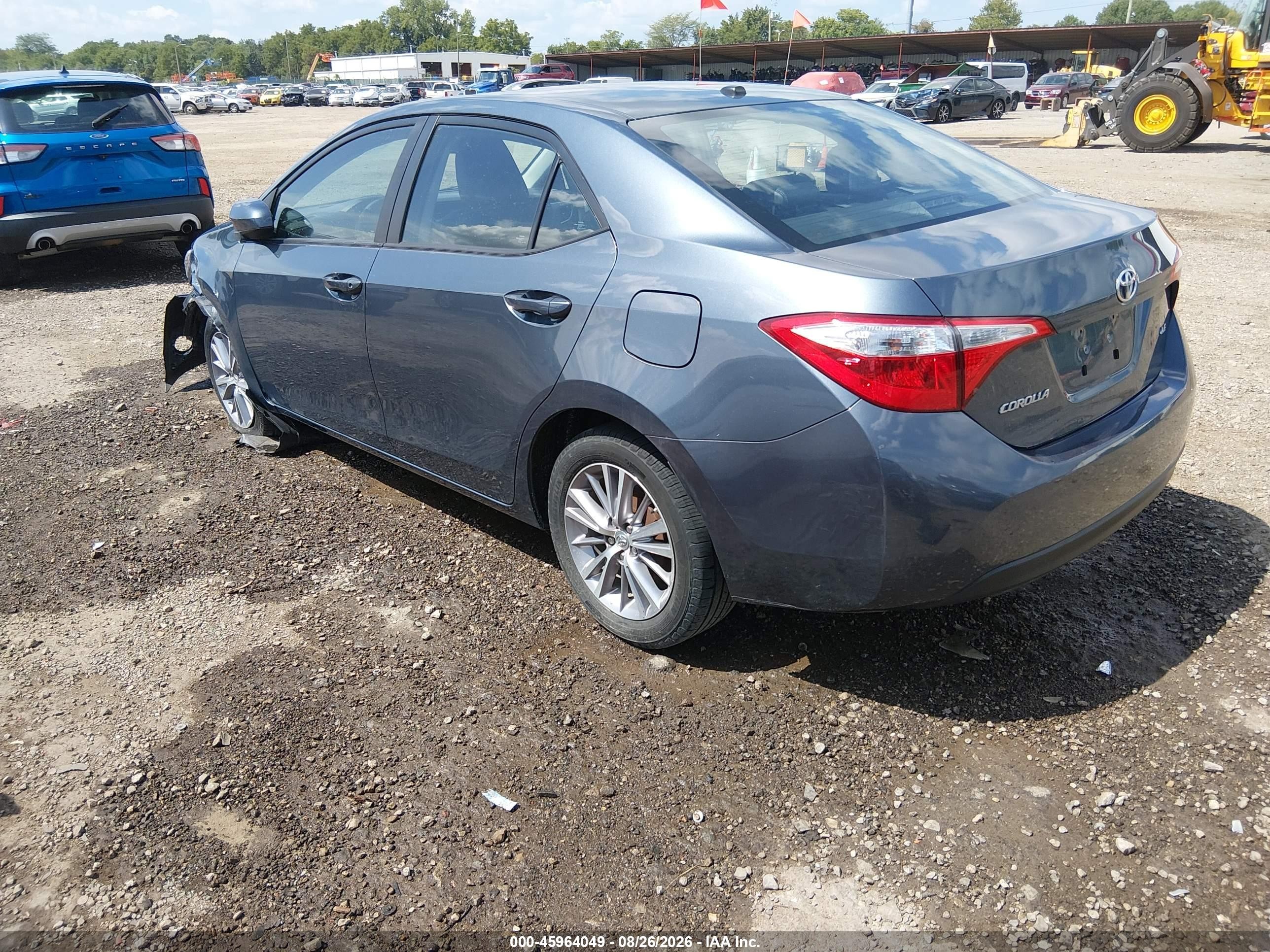 2014 Toyota Corolla Le Premium Blue vin: 2T1BURHEXEC225864