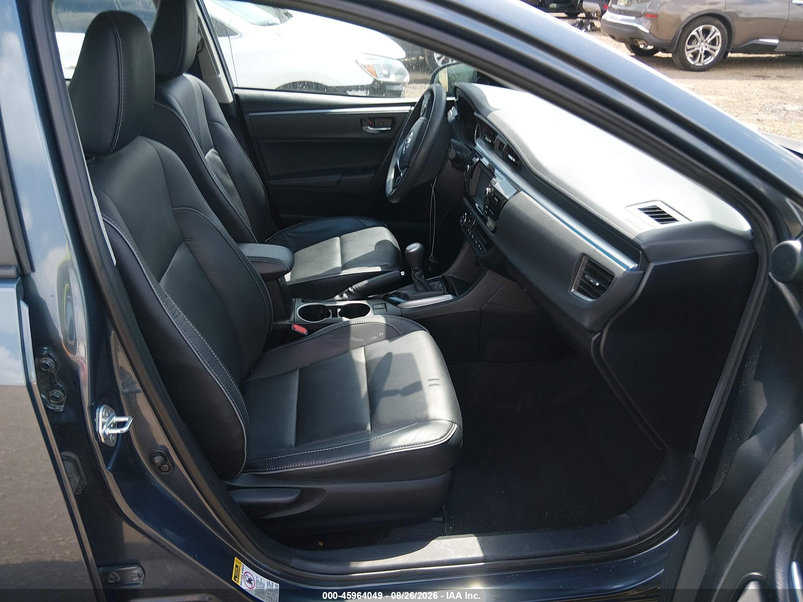 2014 Toyota Corolla Le Premium Blue vin: 2T1BURHEXEC225864