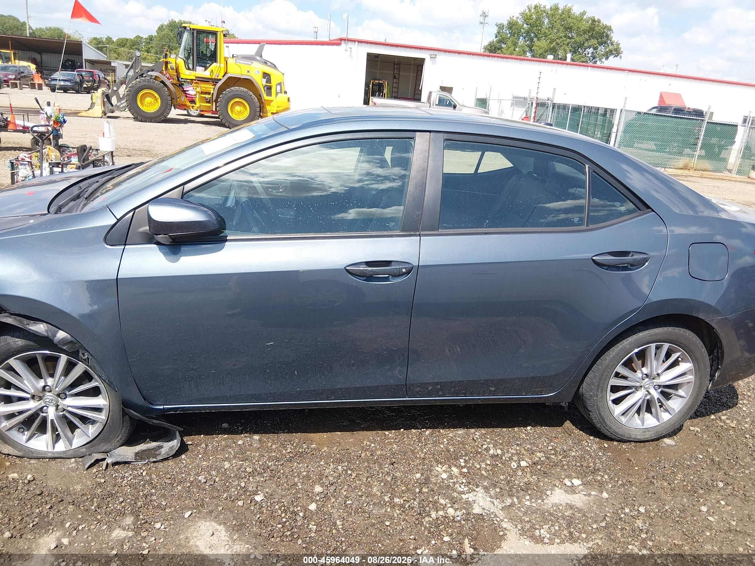 2014 Toyota Corolla Le Premium Blue vin: 2T1BURHEXEC225864