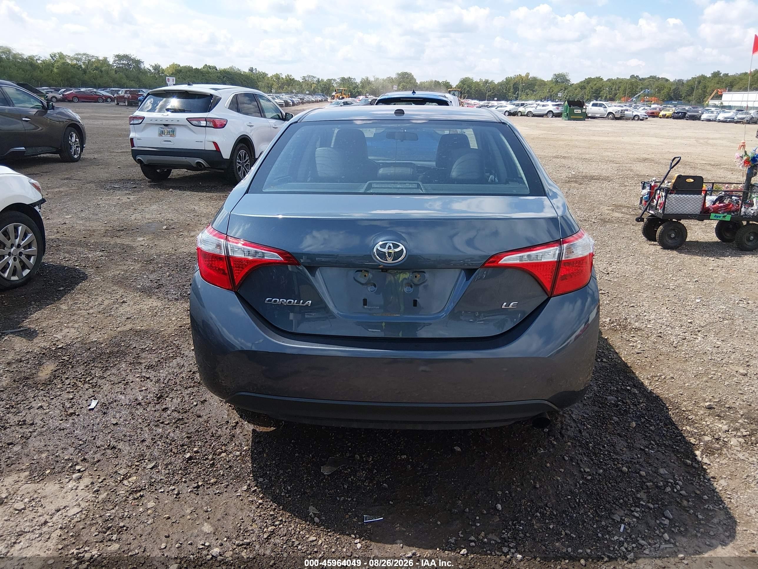 2014 Toyota Corolla Le Premium Blue vin: 2T1BURHEXEC225864
