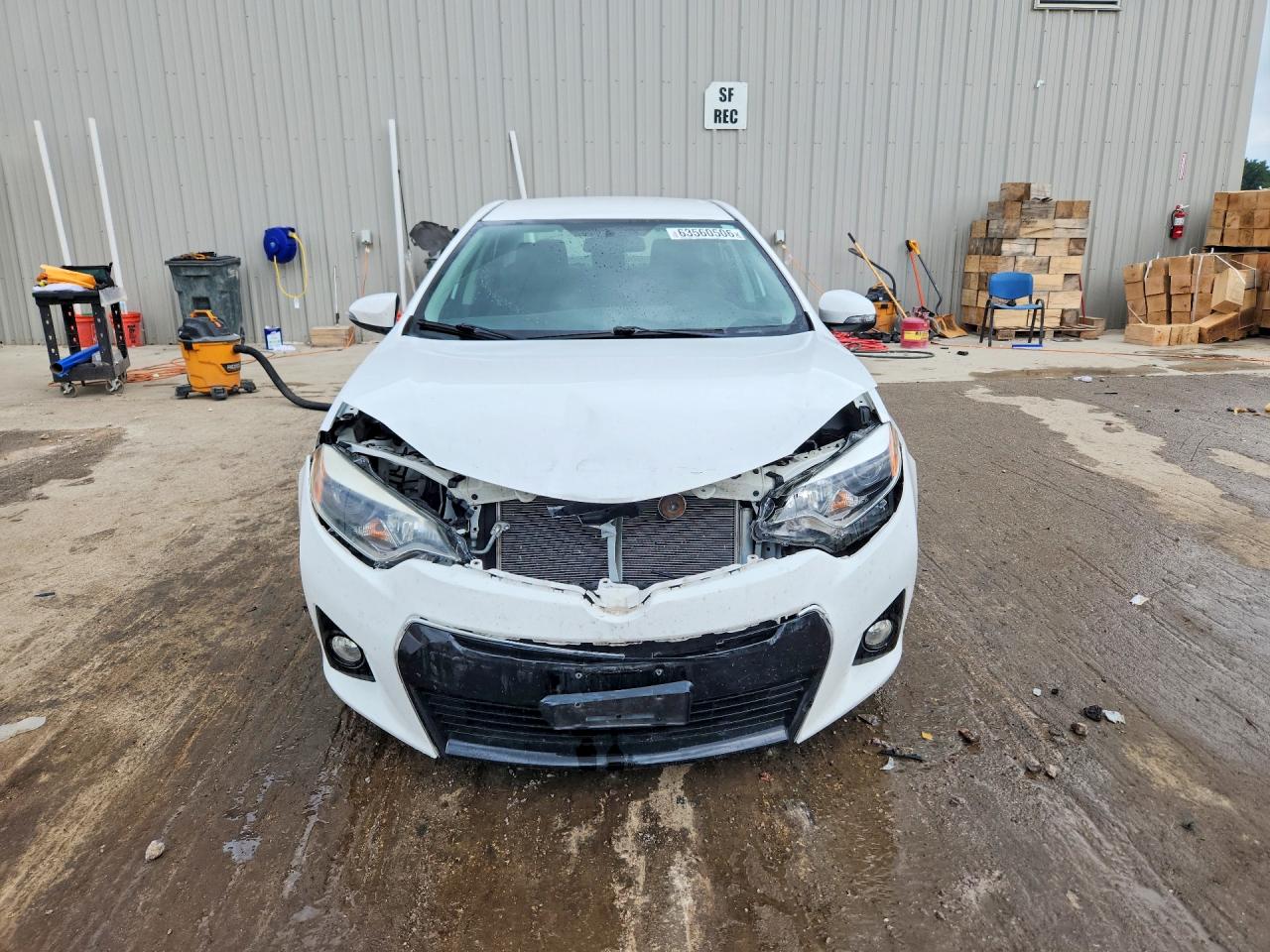 2015 Toyota Corolla S Plus White vin: 2T1BURHEXFC248059