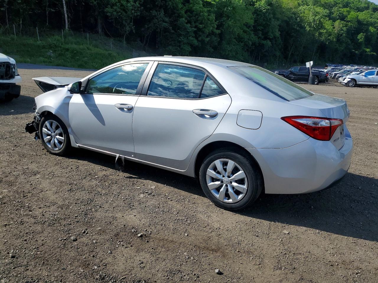 2015 Toyota Corolla Le Silver vin: 2T1BURHEXFC248255